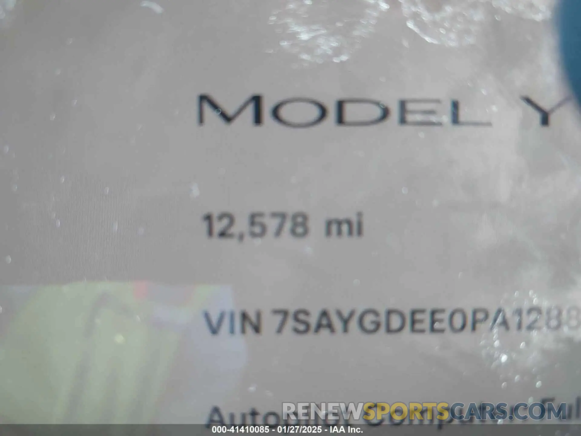 14 Фотография поврежденного автомобиля 7SAYGDEE0PA128888 TESLA MODEL Y 2023