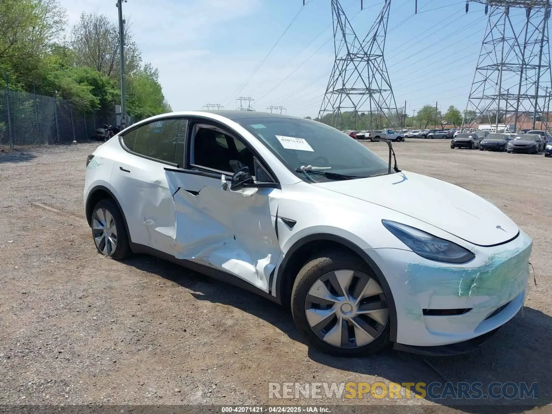 1 Фотография поврежденного автомобиля 7SAYGDEE0PA130057 TESLA MODEL Y 2023