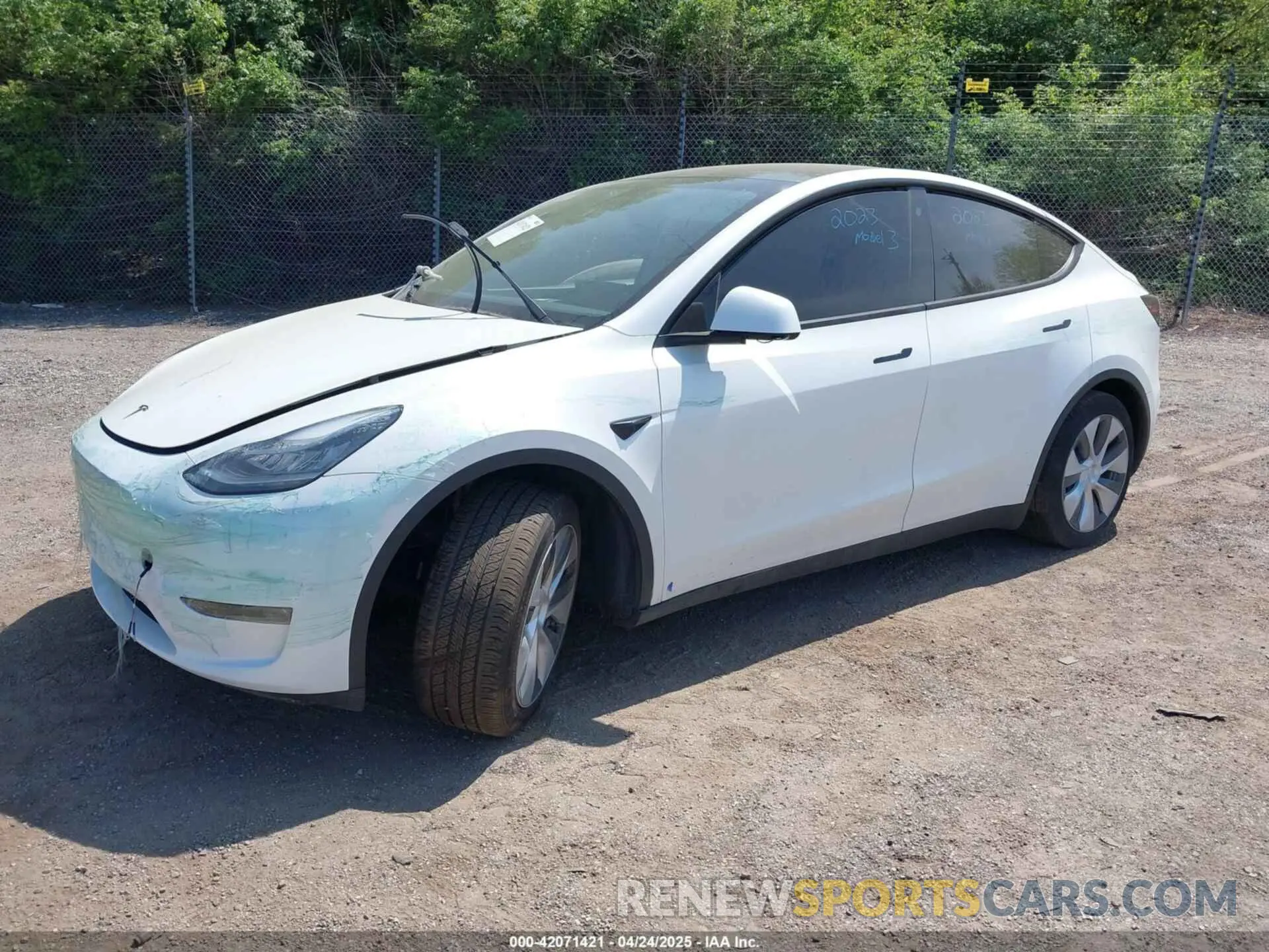 2 Фотография поврежденного автомобиля 7SAYGDEE0PA130057 TESLA MODEL Y 2023