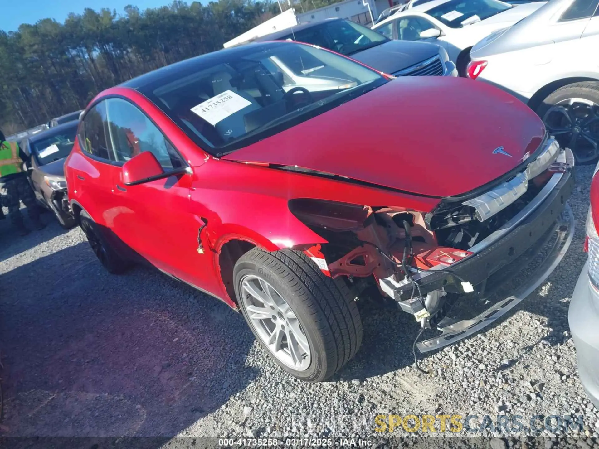 1 Photograph of a damaged car 7SAYGDEE0PA202150 TESLA MODEL Y 2023