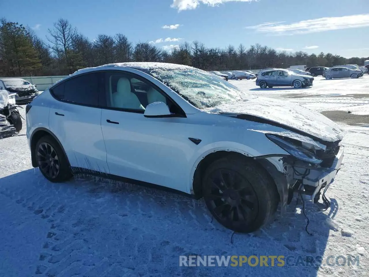 4 Фотография поврежденного автомобиля 7SAYGDEE0PF609114 TESLA MODEL Y 2023