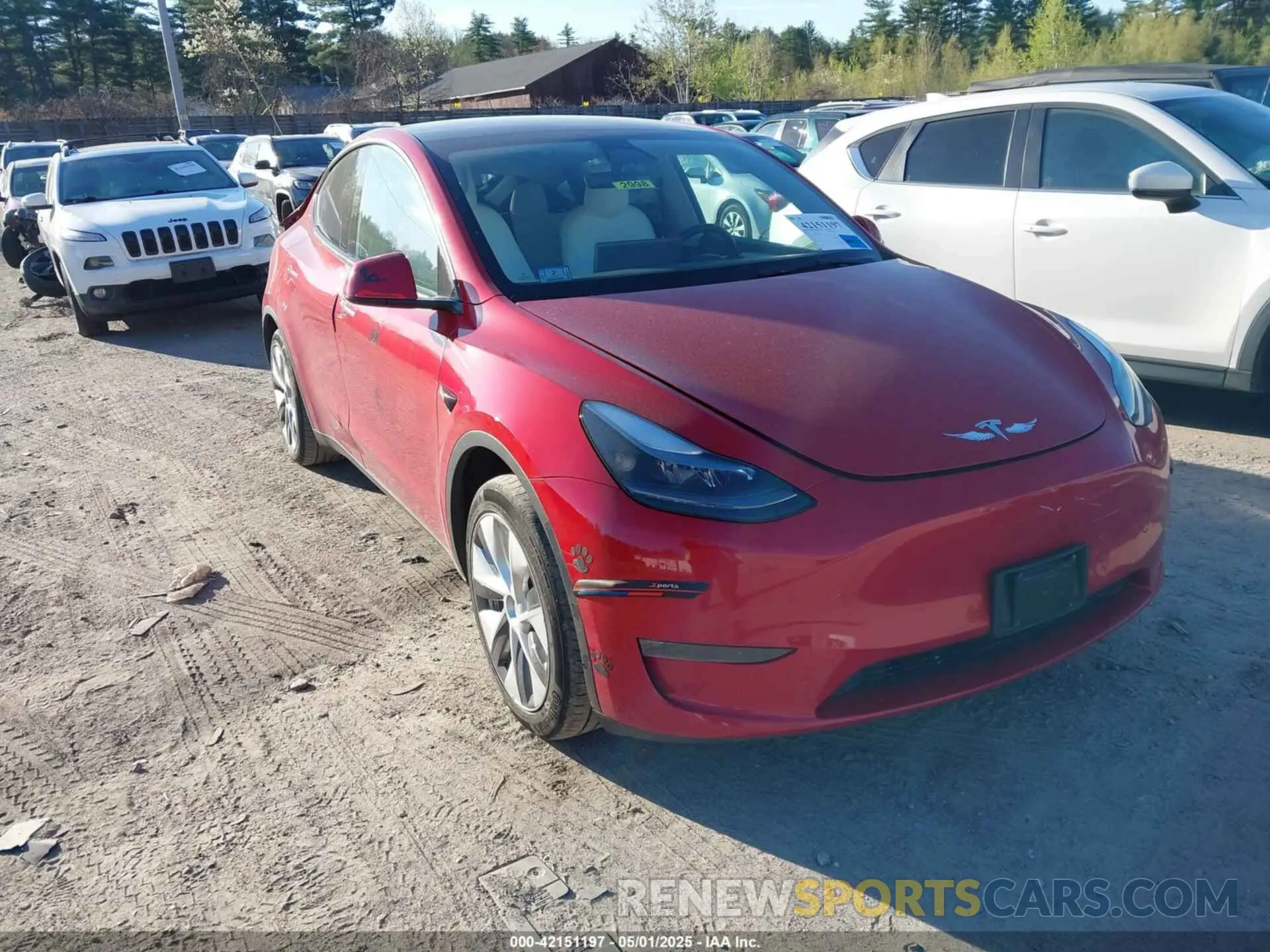 1 Фотография поврежденного автомобиля 7SAYGDEE0PF638869 TESLA MODEL Y 2023