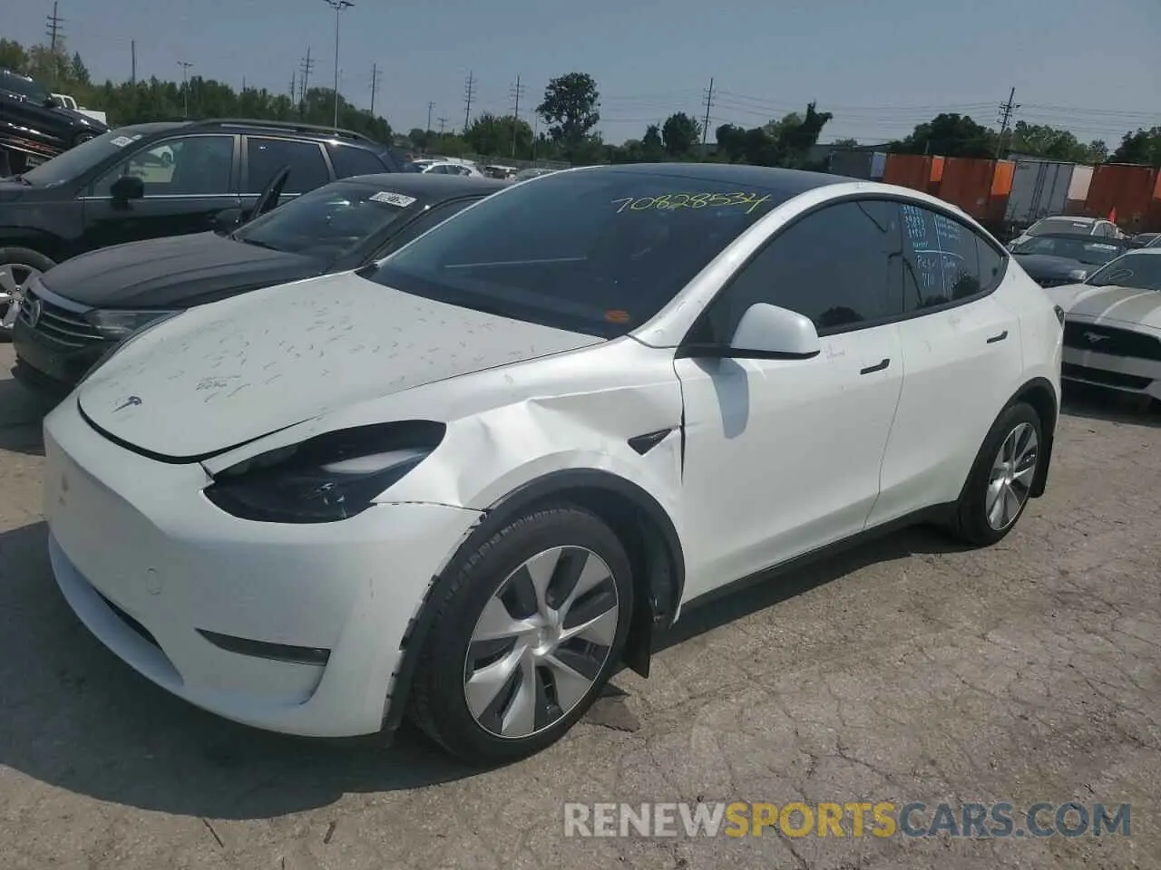 1 Photograph of a damaged car 7SAYGDEE0PF673590 TESLA MODEL Y 2023