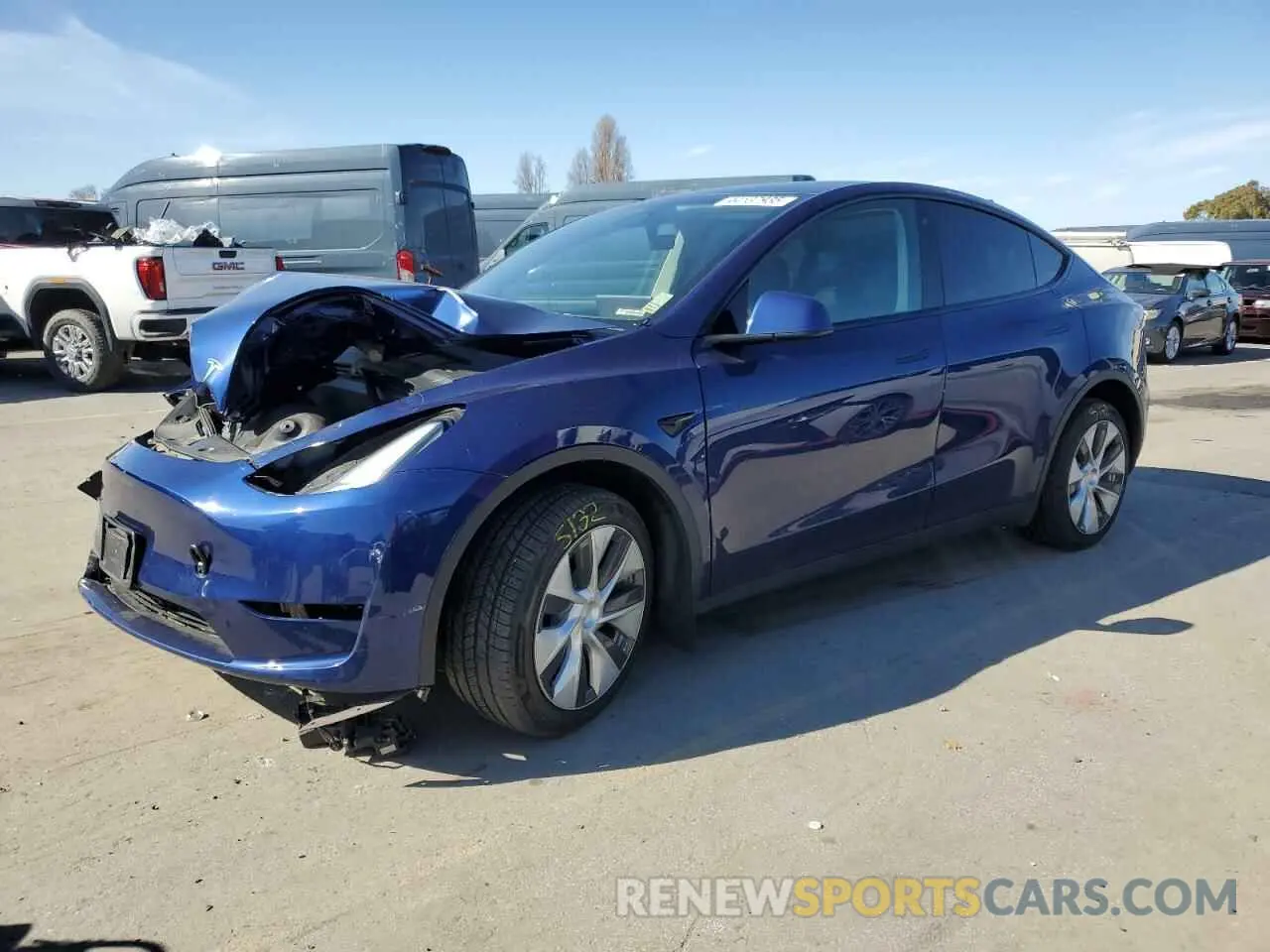 1 Фотография поврежденного автомобиля 7SAYGDEE0PF685576 TESLA MODEL Y 2023