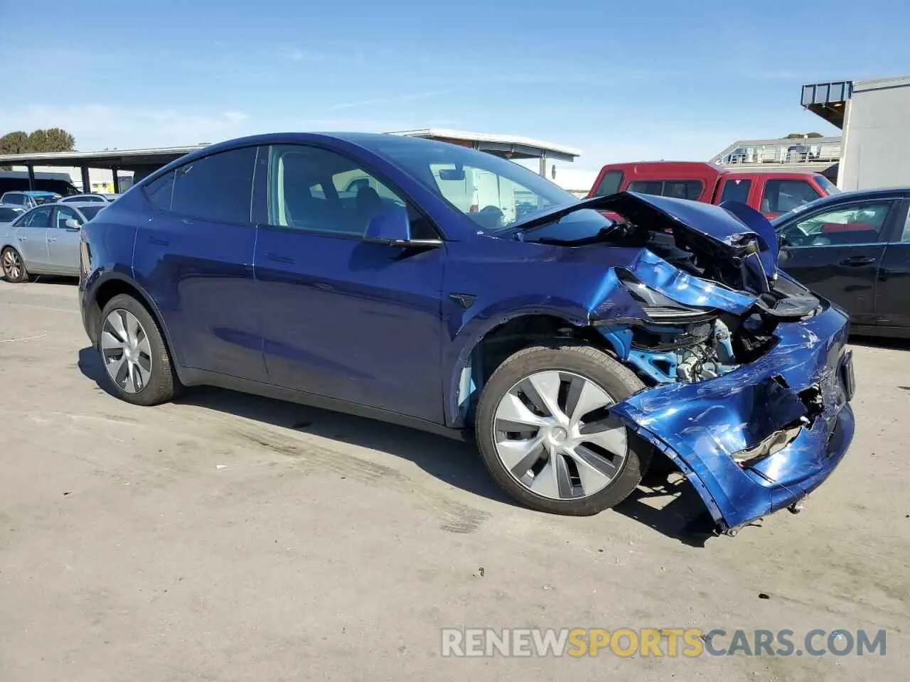 4 Фотография поврежденного автомобиля 7SAYGDEE0PF685576 TESLA MODEL Y 2023