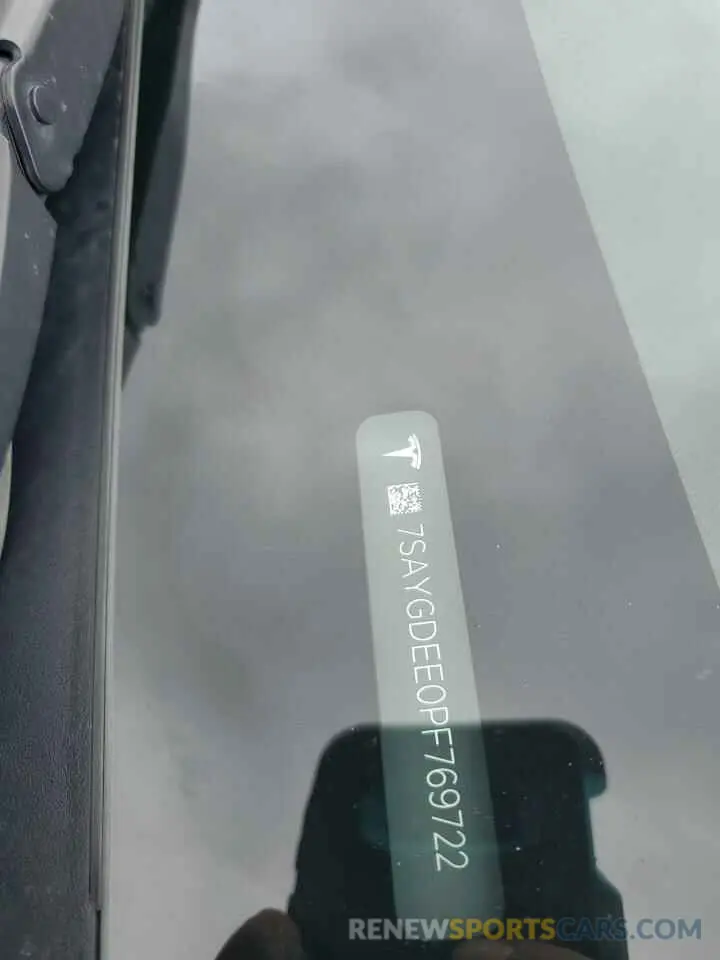 13 Фотография поврежденного автомобиля 7SAYGDEE0PF769722 TESLA MODEL Y 2023