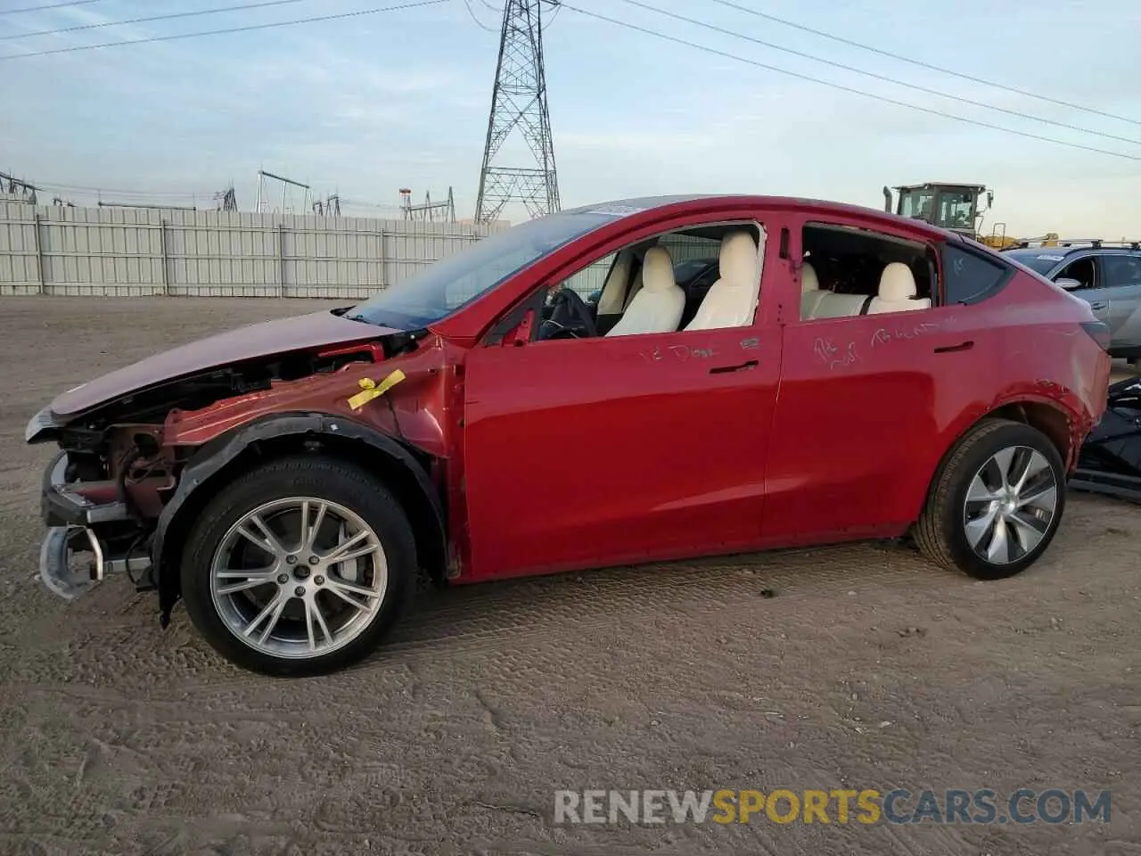 1 Фотография поврежденного автомобиля 7SAYGDEE0PF834942 TESLA MODEL Y 2023
