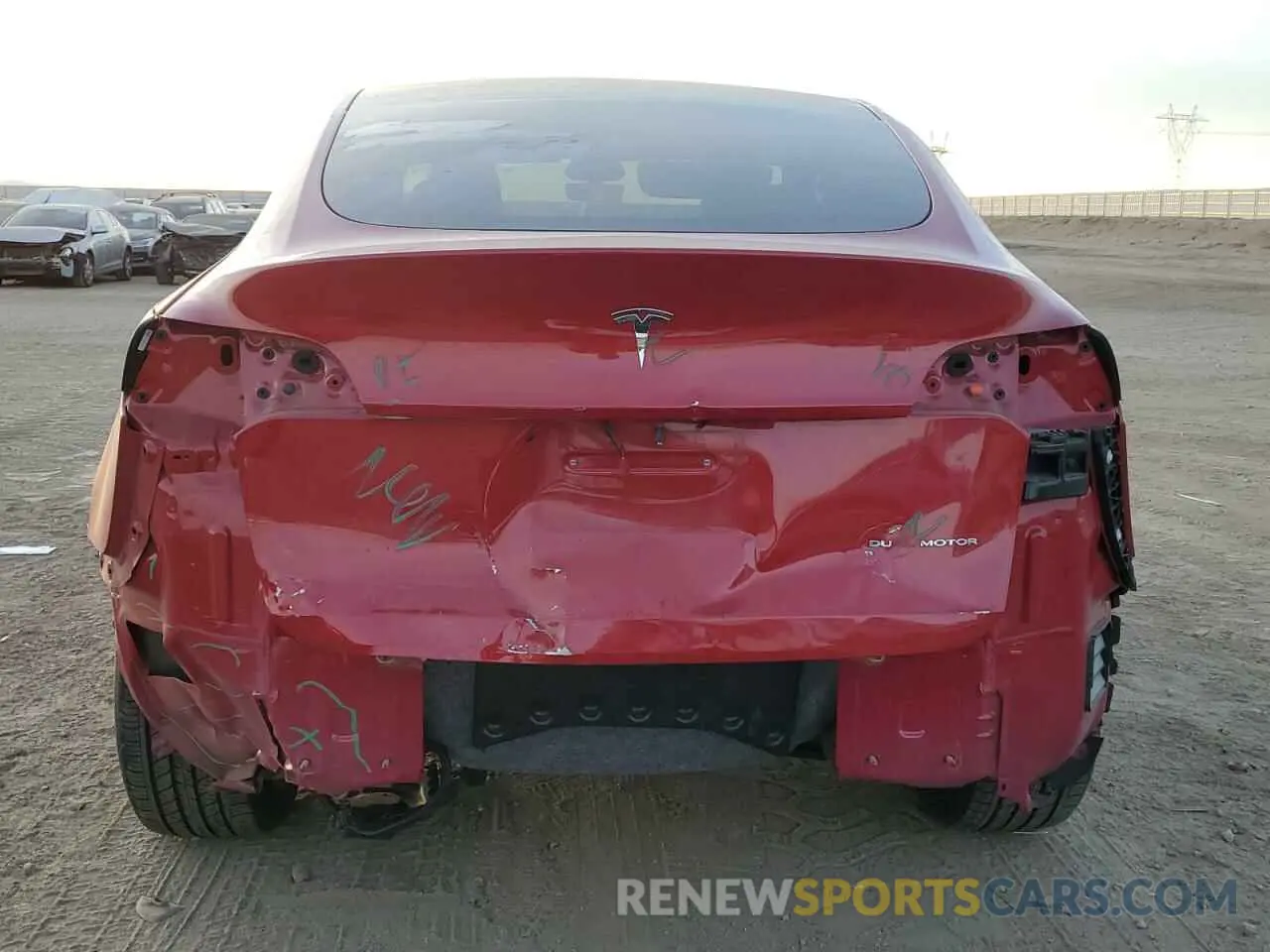 6 Фотография поврежденного автомобиля 7SAYGDEE0PF834942 TESLA MODEL Y 2023