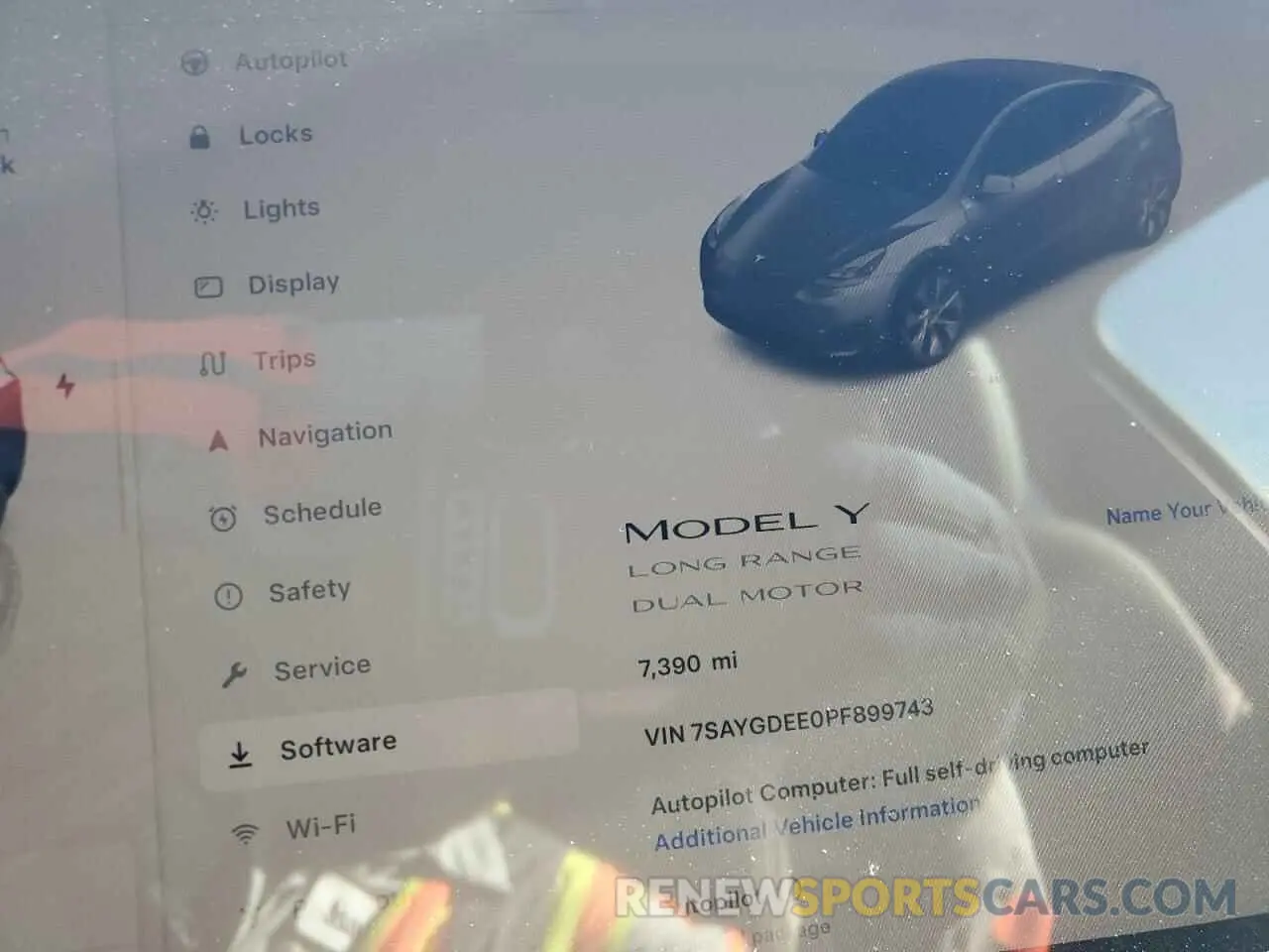 9 Фотография поврежденного автомобиля 7SAYGDEE0PF899743 TESLA MODEL Y 2023