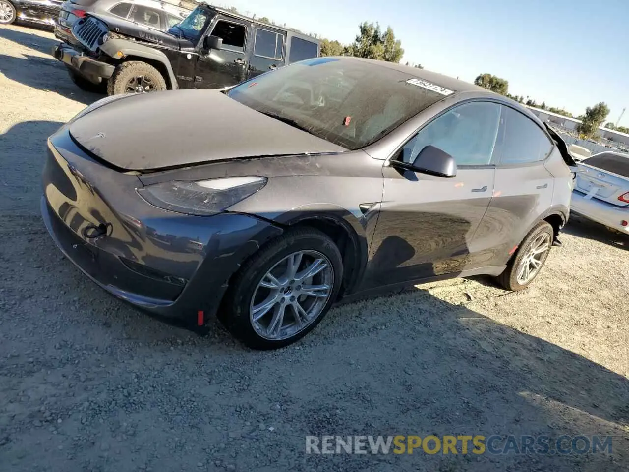 1 Photograph of a damaged car 7SAYGDEE0PF924818 TESLA MODEL Y 2023