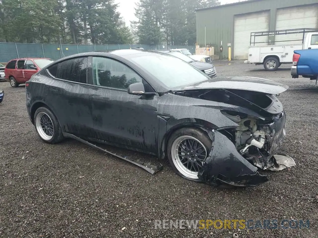 4 Фотография поврежденного автомобиля 7SAYGDEE0PF926309 TESLA MODEL Y 2023