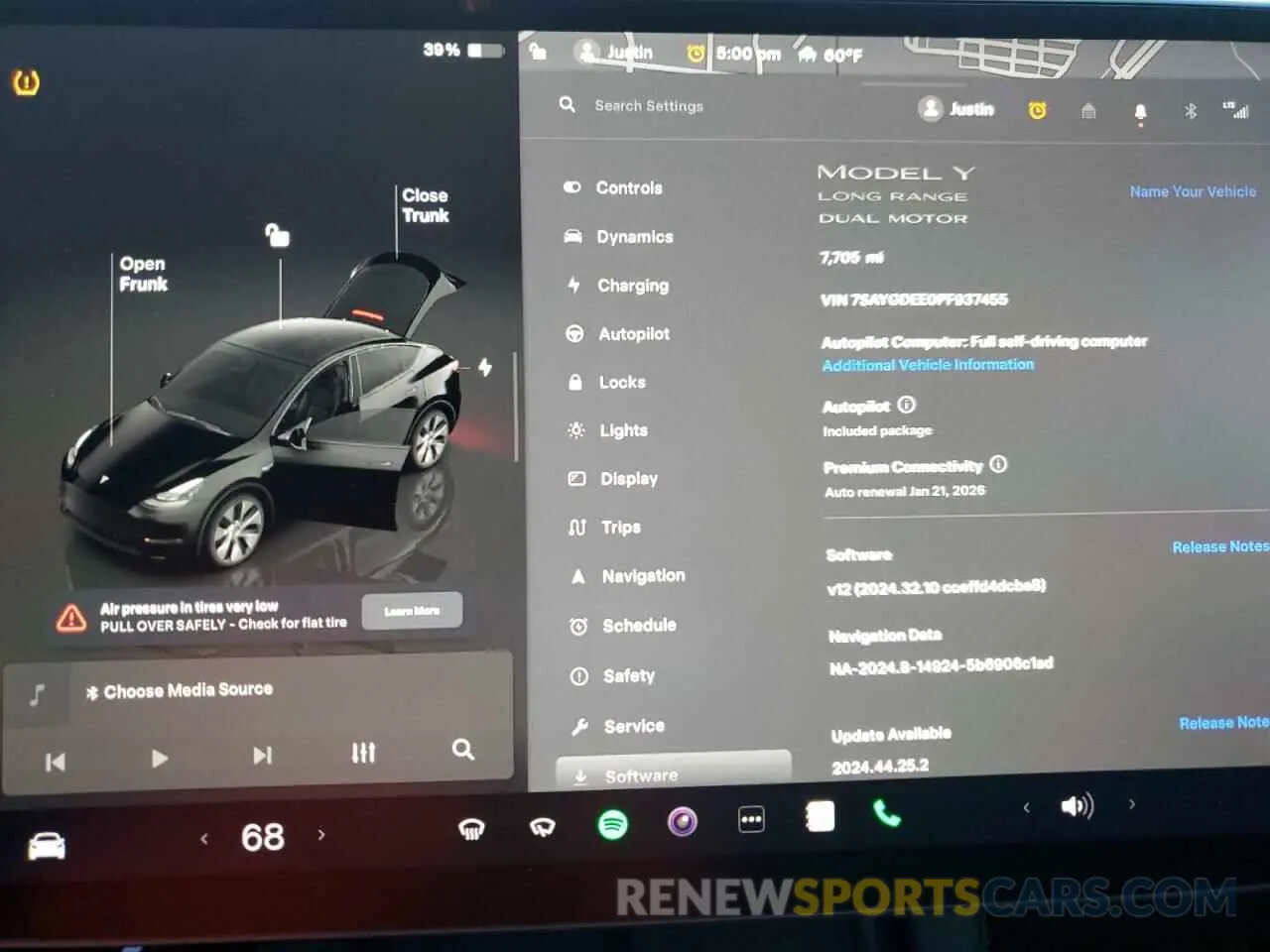 9 Фотография поврежденного автомобиля 7SAYGDEE0PF937455 TESLA MODEL Y 2023