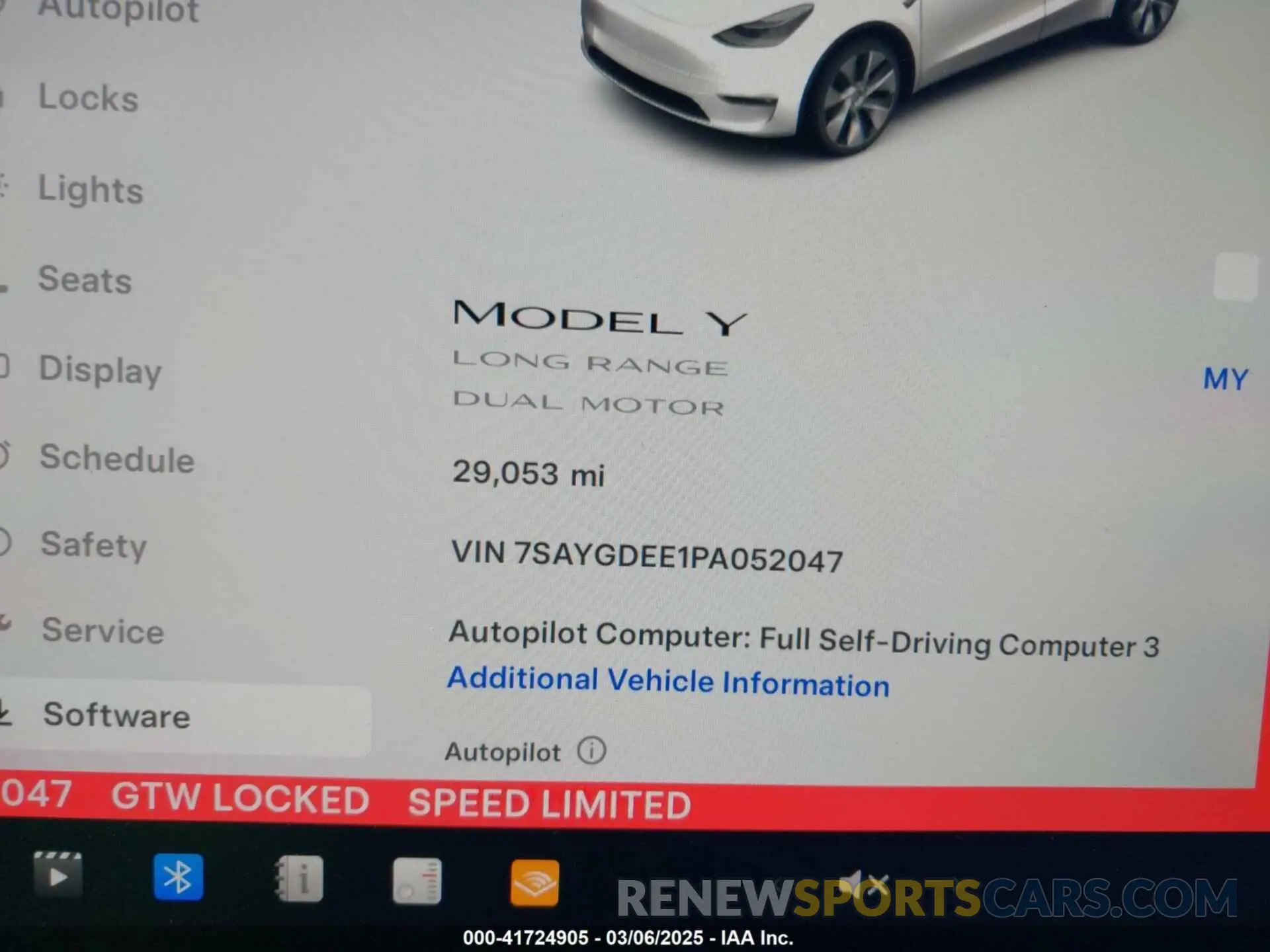7 Photograph of a damaged car 7SAYGDEE1PA052047 TESLA MODEL Y 2023
