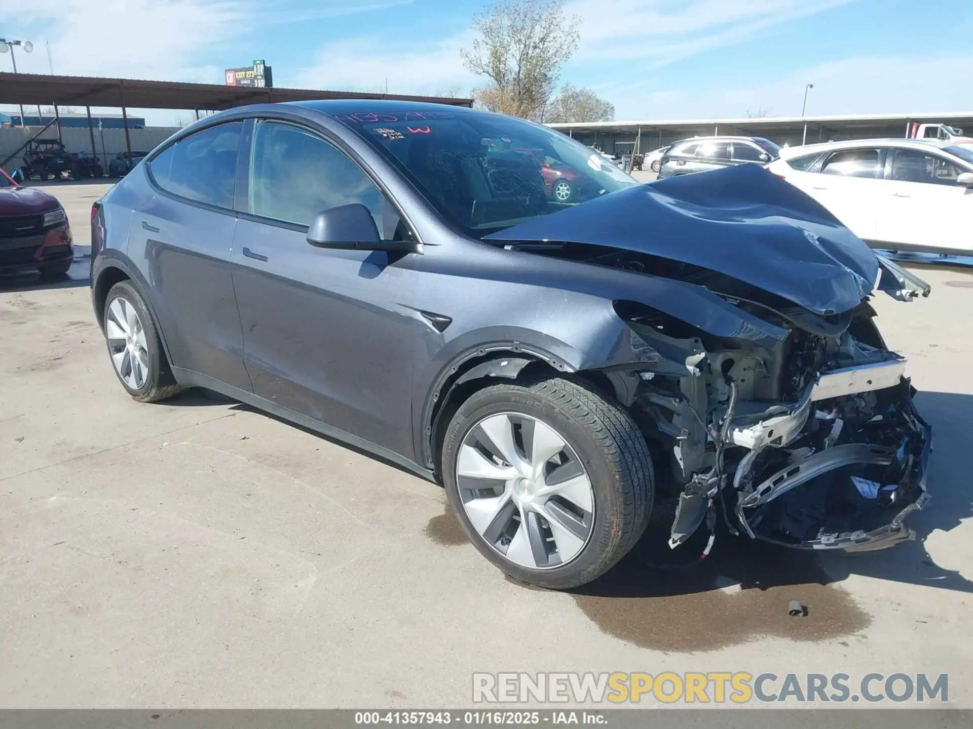 1 Photograph of a damaged car 7SAYGDEE1PA060410 TESLA MODEL Y 2023
