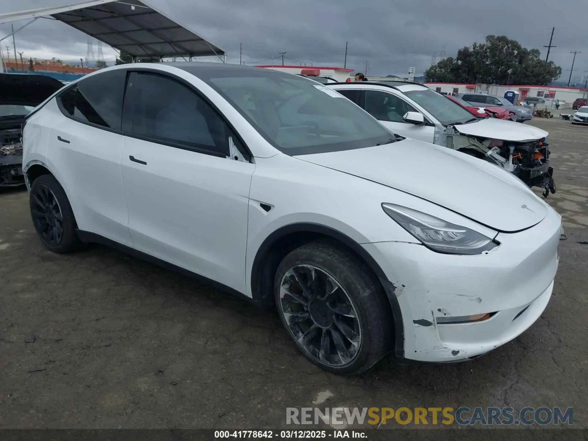 1 Фотография поврежденного автомобиля 7SAYGDEE1PA106057 TESLA MODEL Y 2023