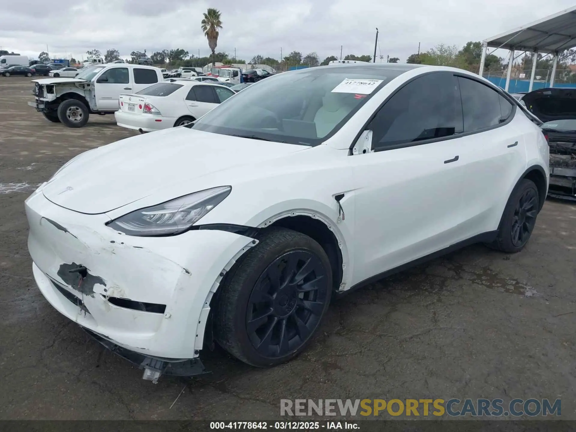 2 Фотография поврежденного автомобиля 7SAYGDEE1PA106057 TESLA MODEL Y 2023