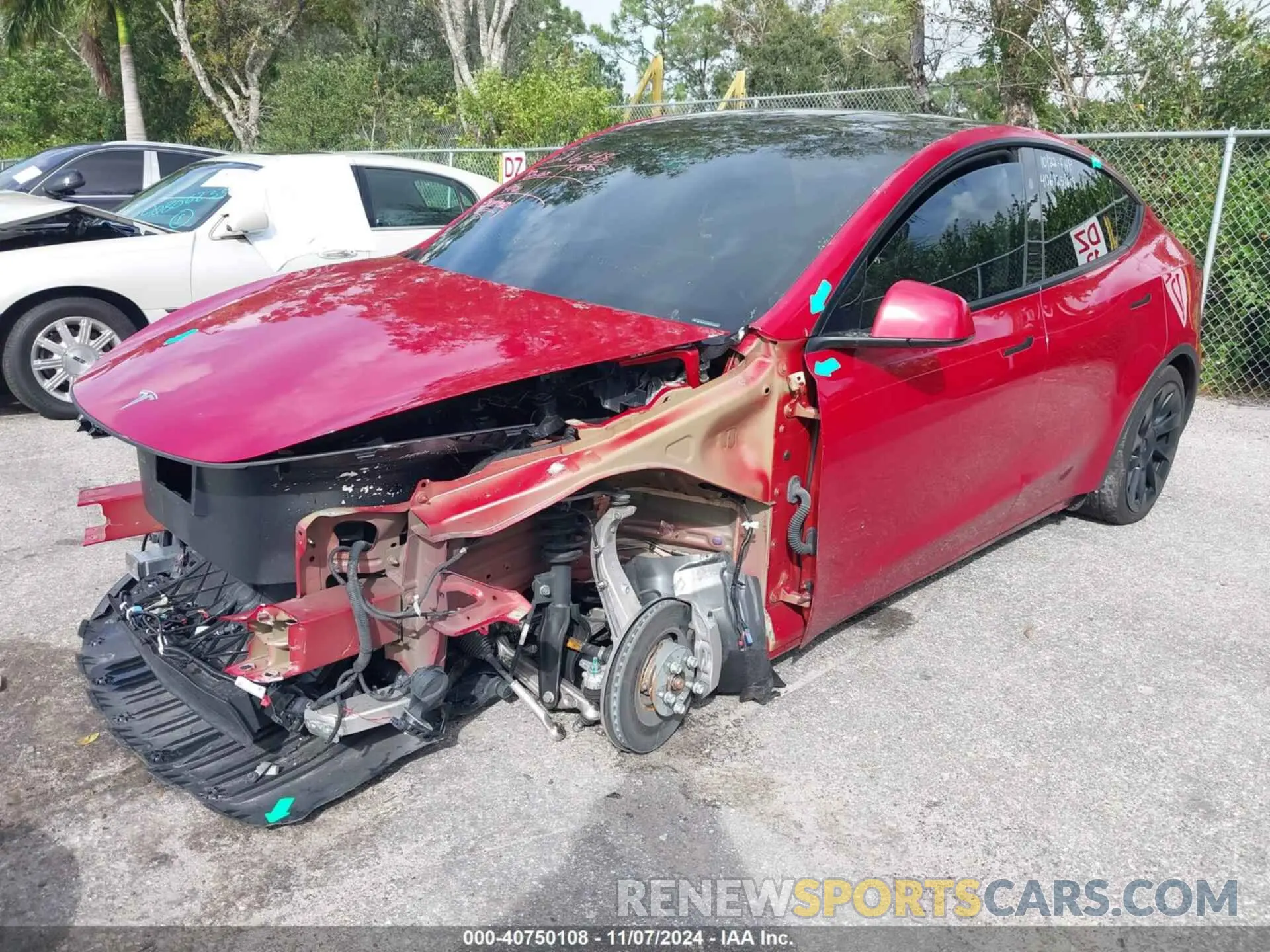 2 Photograph of a damaged car 7SAYGDEE1PA146297 TESLA MODEL Y 2023