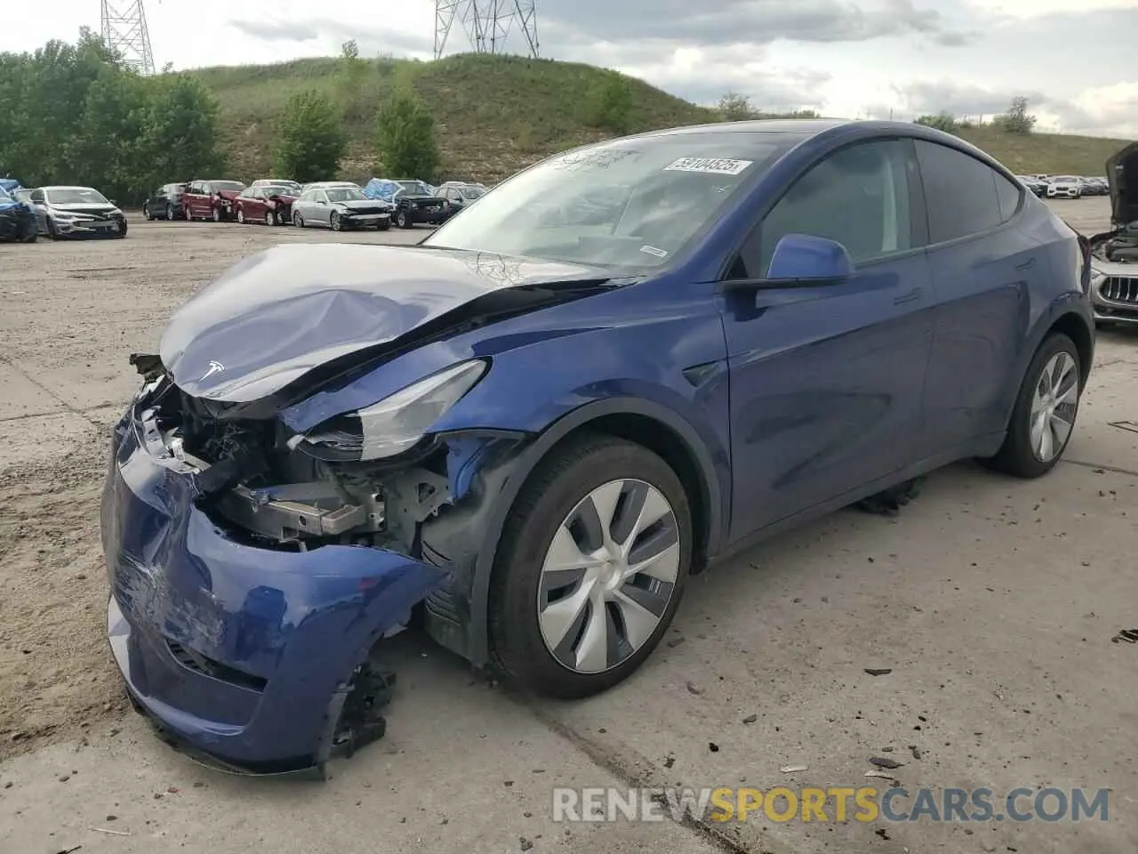 1 Photograph of a damaged car 7SAYGDEE1PA174035 TESLA MODEL Y 2023