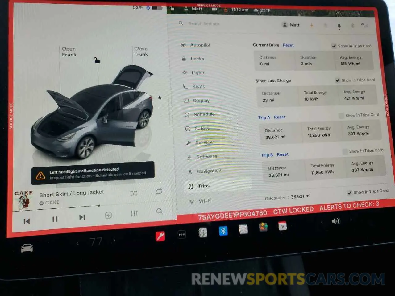 9 Фотография поврежденного автомобиля 7SAYGDEE1PF604780 TESLA MODEL Y 2023