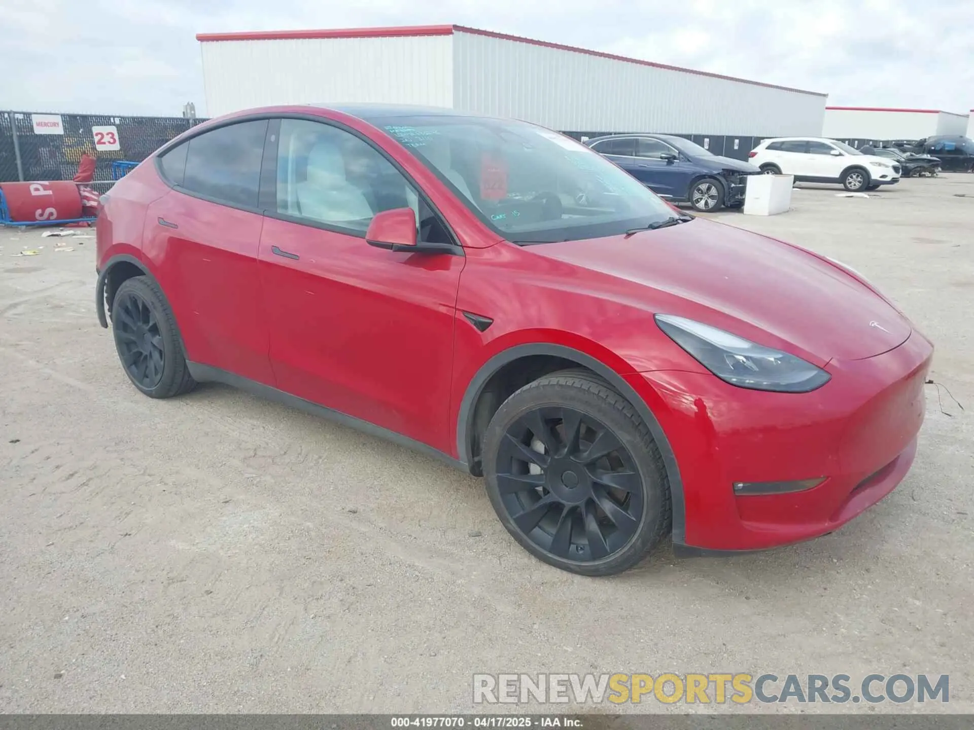 1 Фотография поврежденного автомобиля 7SAYGDEE1PF630246 TESLA MODEL Y 2023