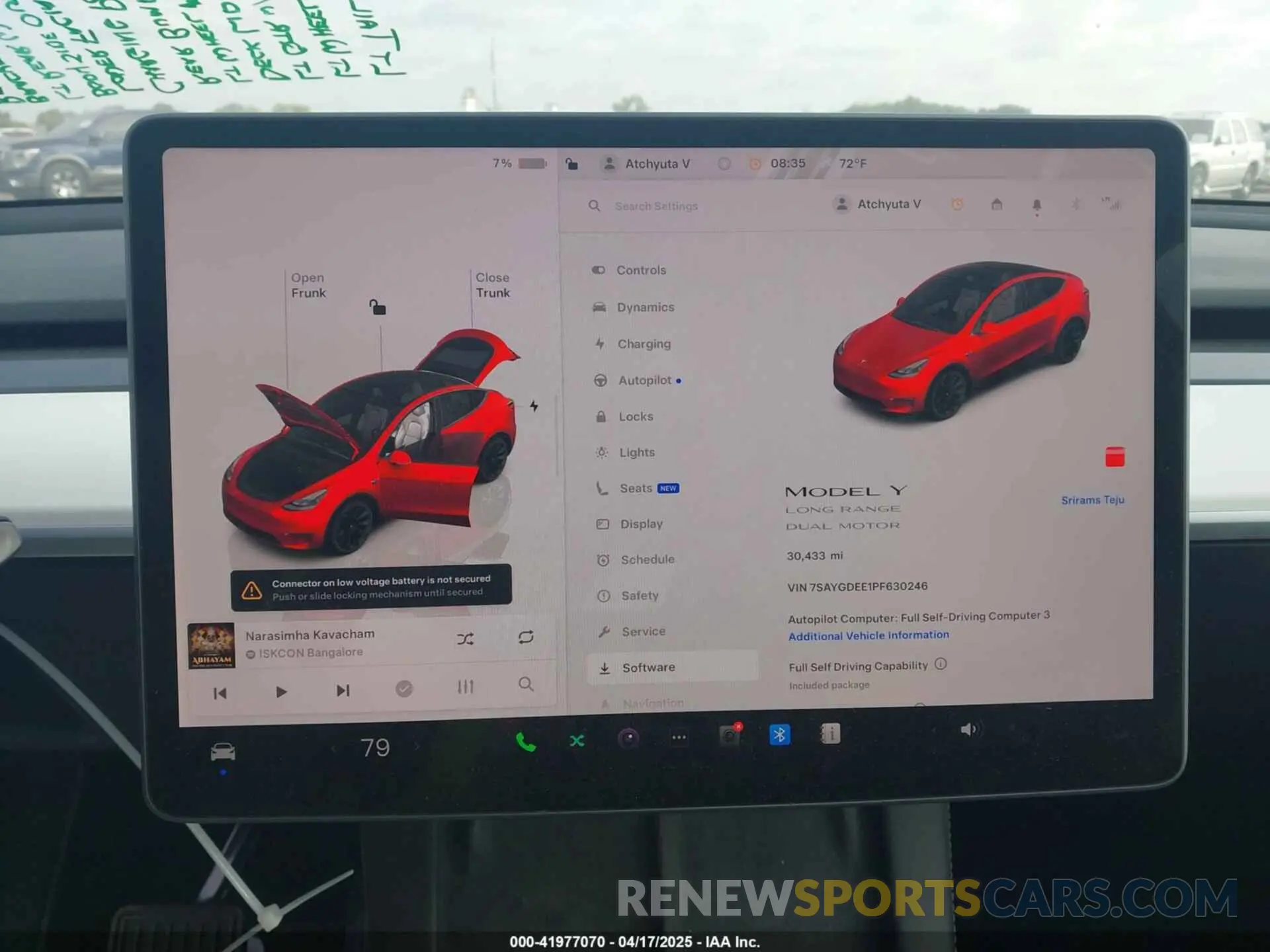 18 Фотография поврежденного автомобиля 7SAYGDEE1PF630246 TESLA MODEL Y 2023