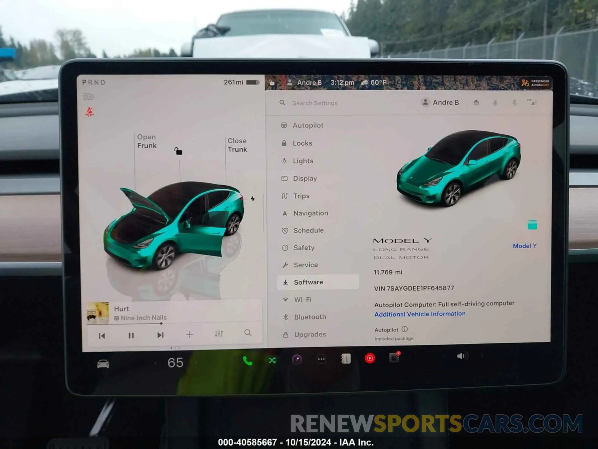 18 Фотография поврежденного автомобиля 7SAYGDEE1PF645877 TESLA MODEL Y 2023