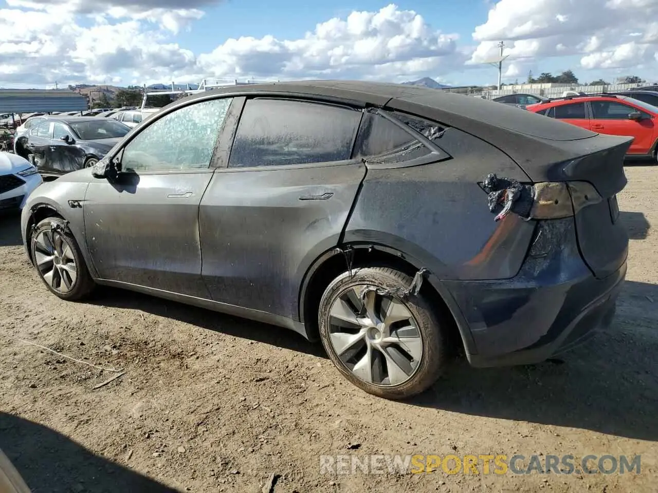 2 Фотография поврежденного автомобиля 7SAYGDEE1PF714616 TESLA MODEL Y 2023