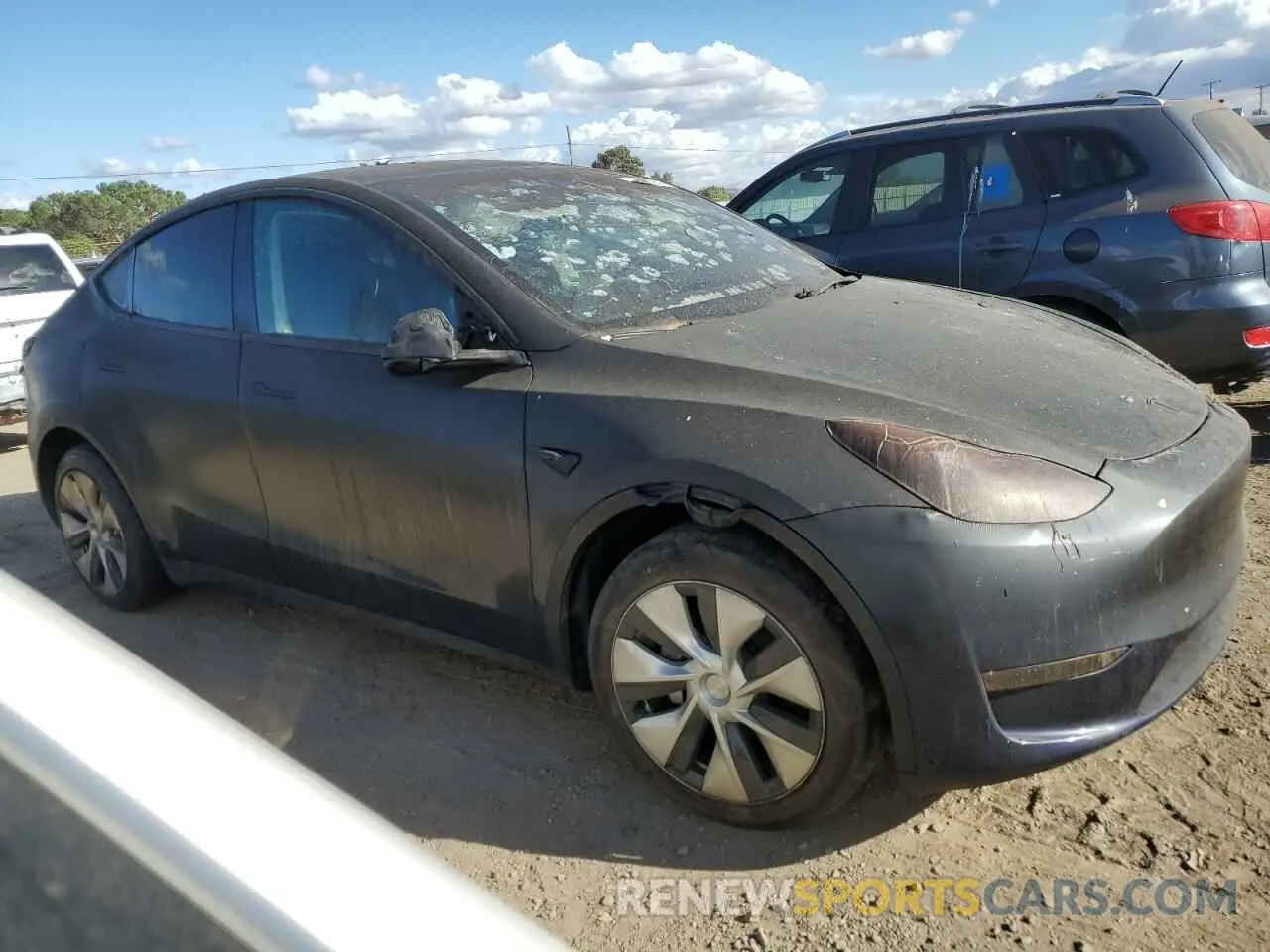 4 Фотография поврежденного автомобиля 7SAYGDEE1PF714616 TESLA MODEL Y 2023