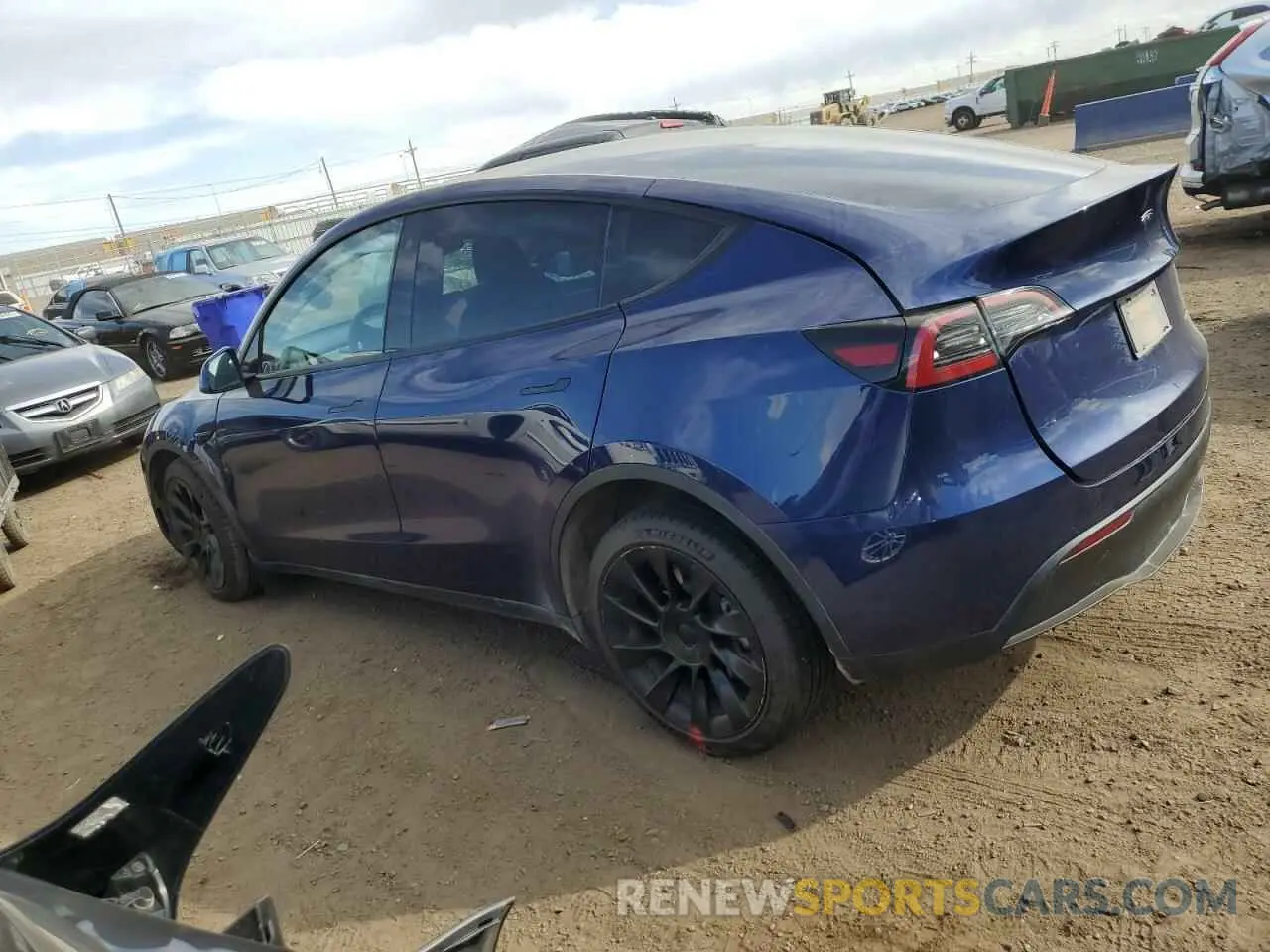 2 Photograph of a damaged car 7SAYGDEE1PF761483 TESLA MODEL Y 2023