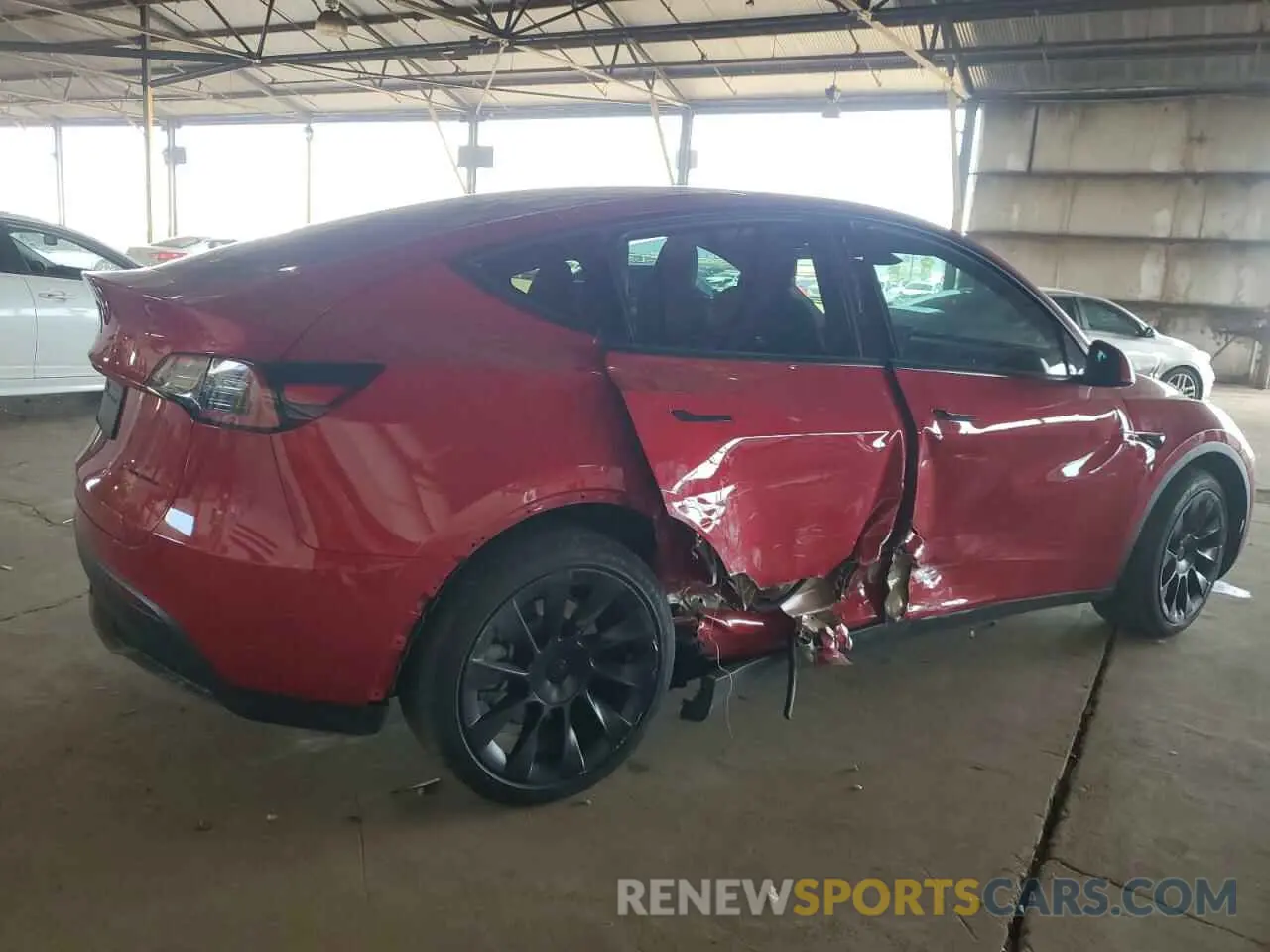 3 Фотография поврежденного автомобиля 7SAYGDEE1PF893126 TESLA MODEL Y 2023