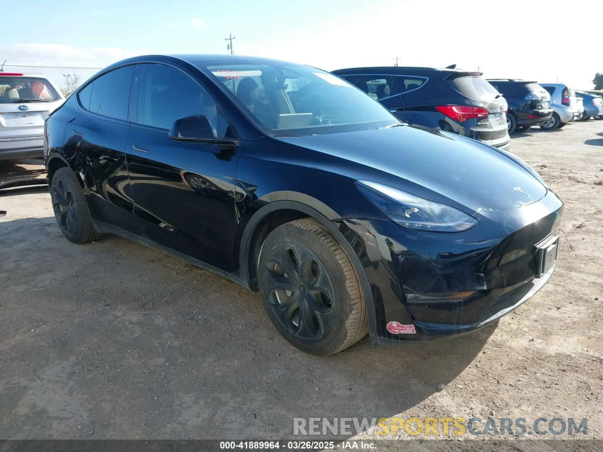 1 Photograph of a damaged car 7SAYGDEE1PF904495 TESLA MODEL Y 2023