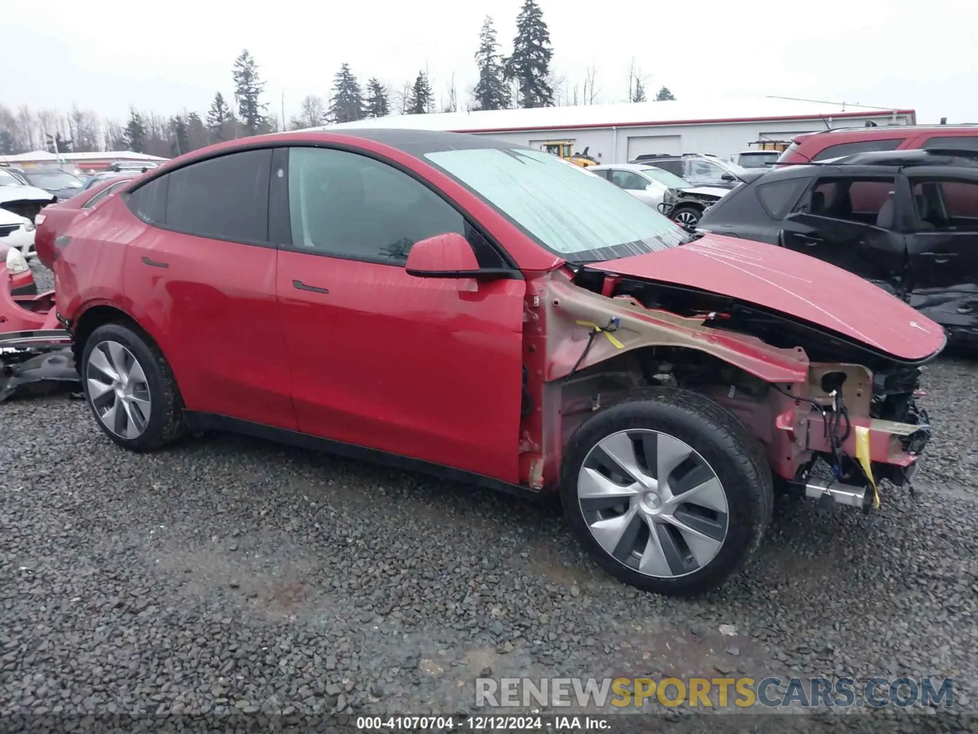 14 Photograph of a damaged car 7SAYGDEE1PF966222 TESLA MODEL Y 2023