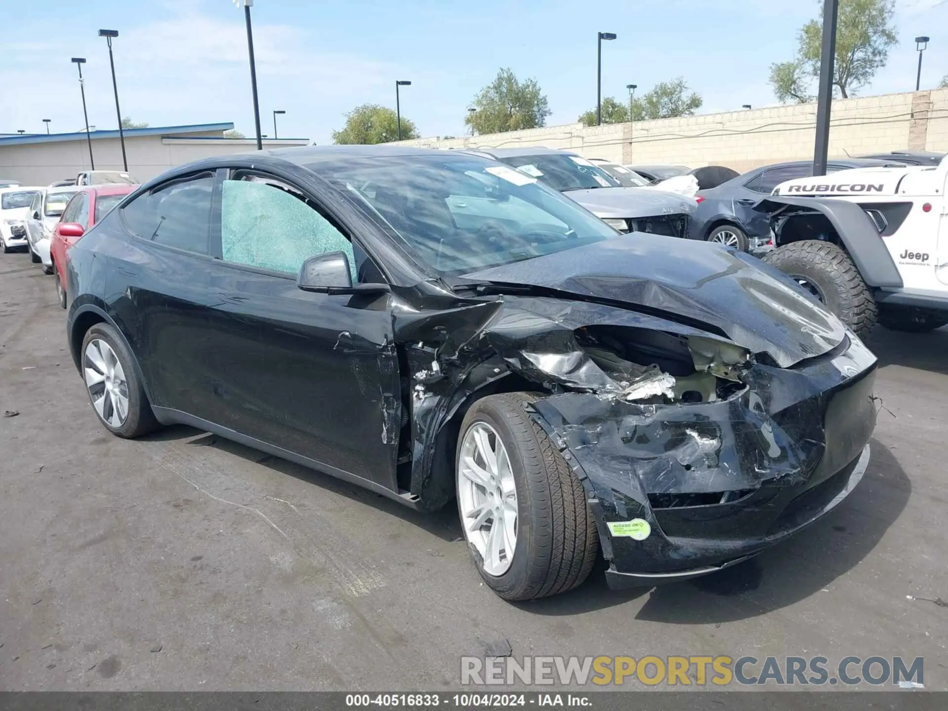 1 Фотография поврежденного автомобиля 7SAYGDEE2PA022992 TESLA MODEL Y 2023
