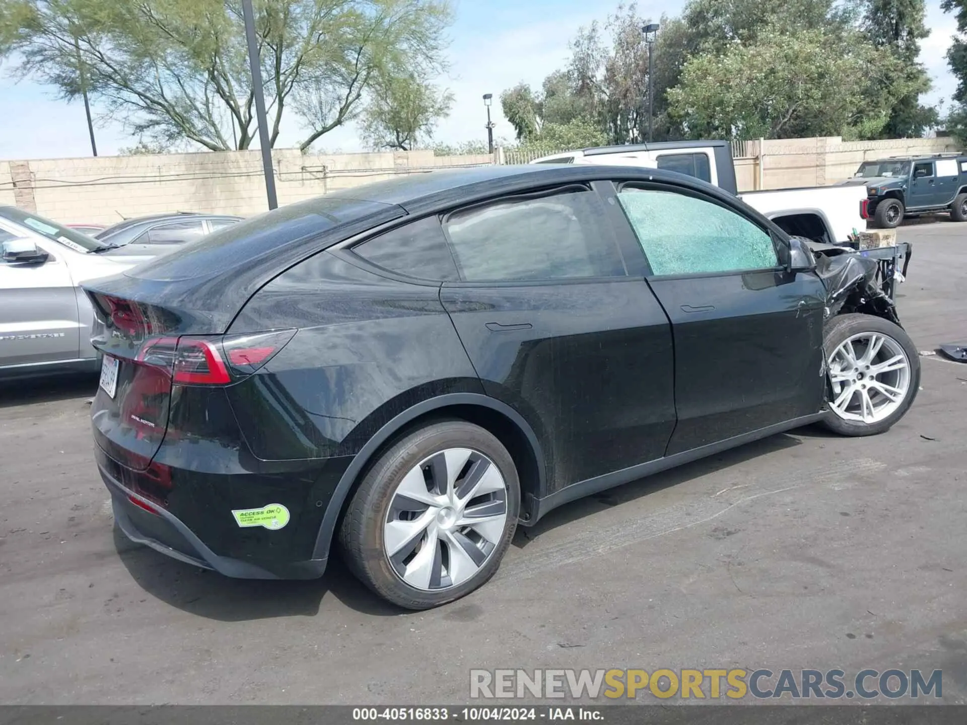 4 Фотография поврежденного автомобиля 7SAYGDEE2PA022992 TESLA MODEL Y 2023