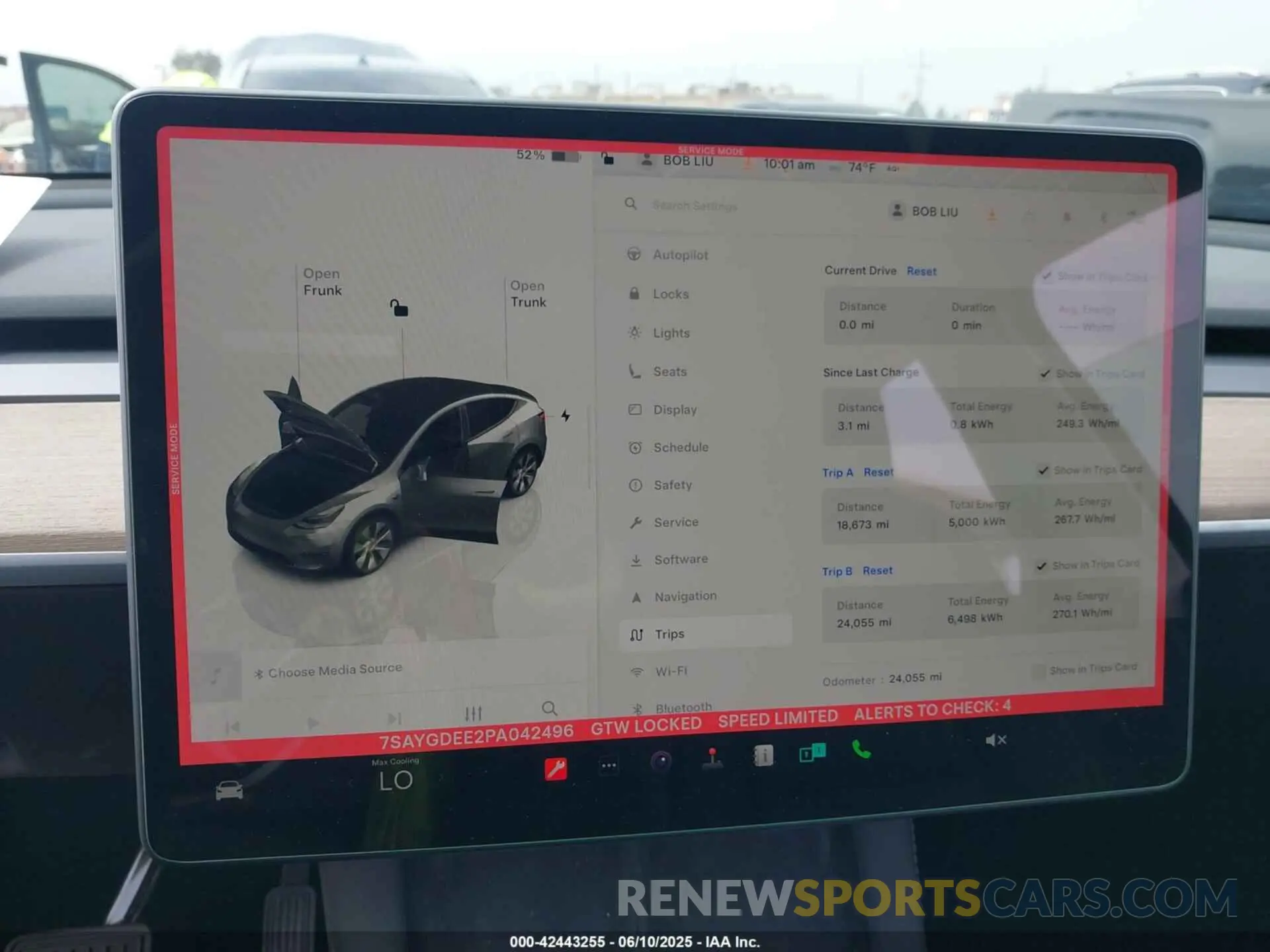 7 Фотография поврежденного автомобиля 7SAYGDEE2PA042496 TESLA MODEL Y 2023