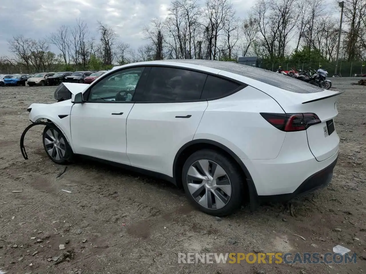 2 Photograph of a damaged car 7SAYGDEE2PA093478 TESLA MODEL Y 2023