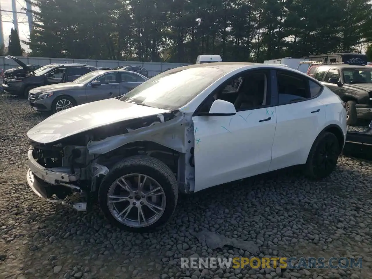 1 Фотография поврежденного автомобиля 7SAYGDEE2PA115480 TESLA MODEL Y 2023