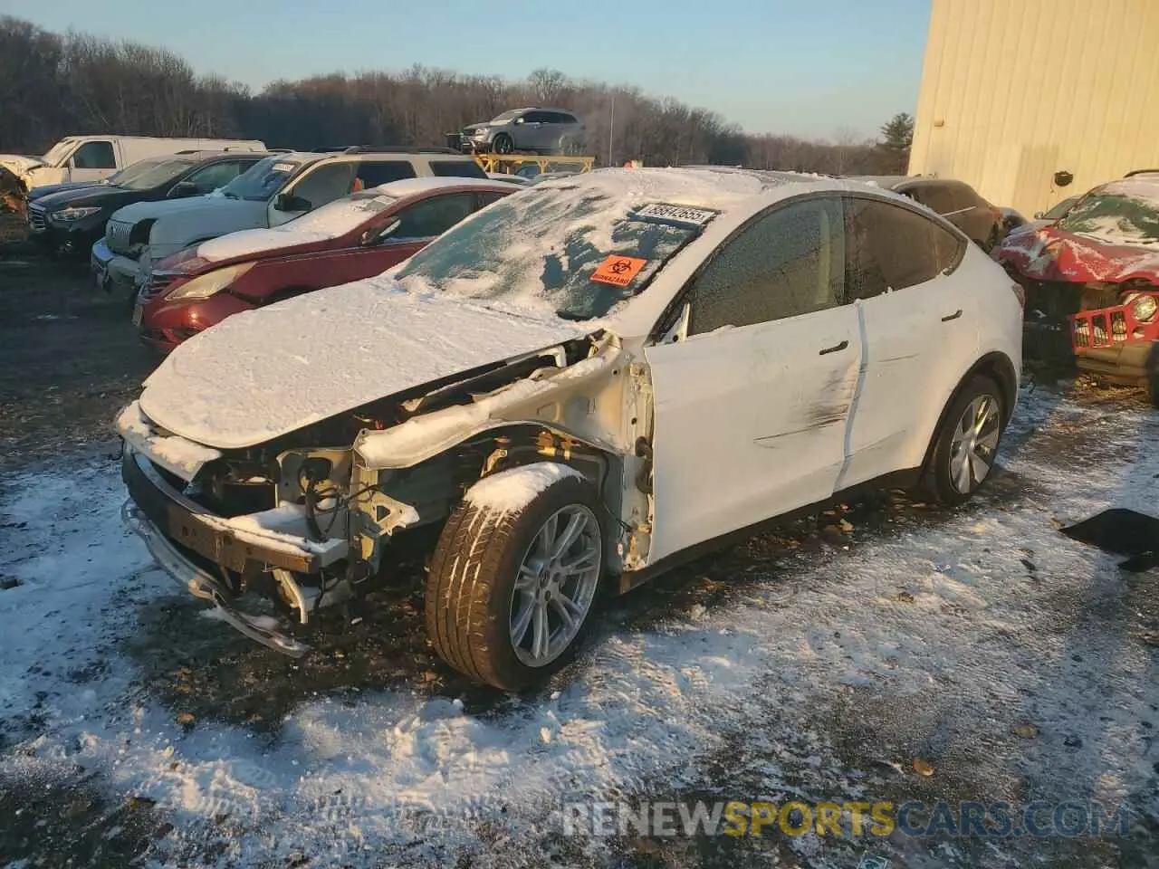 1 Photograph of a damaged car 7SAYGDEE2PA121358 TESLA MODEL Y 2023