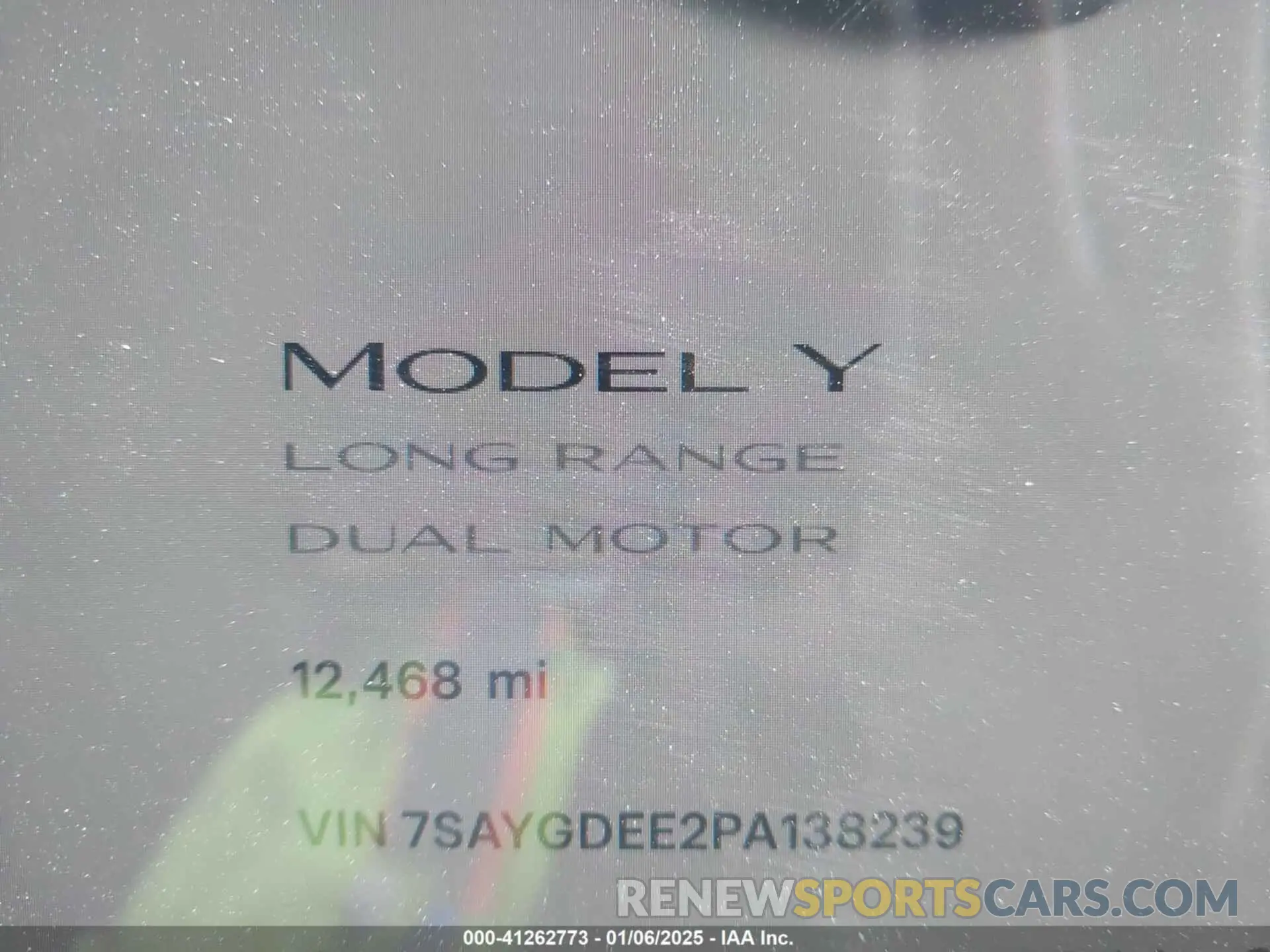 7 Photograph of a damaged car 7SAYGDEE2PA138239 TESLA MODEL Y 2023