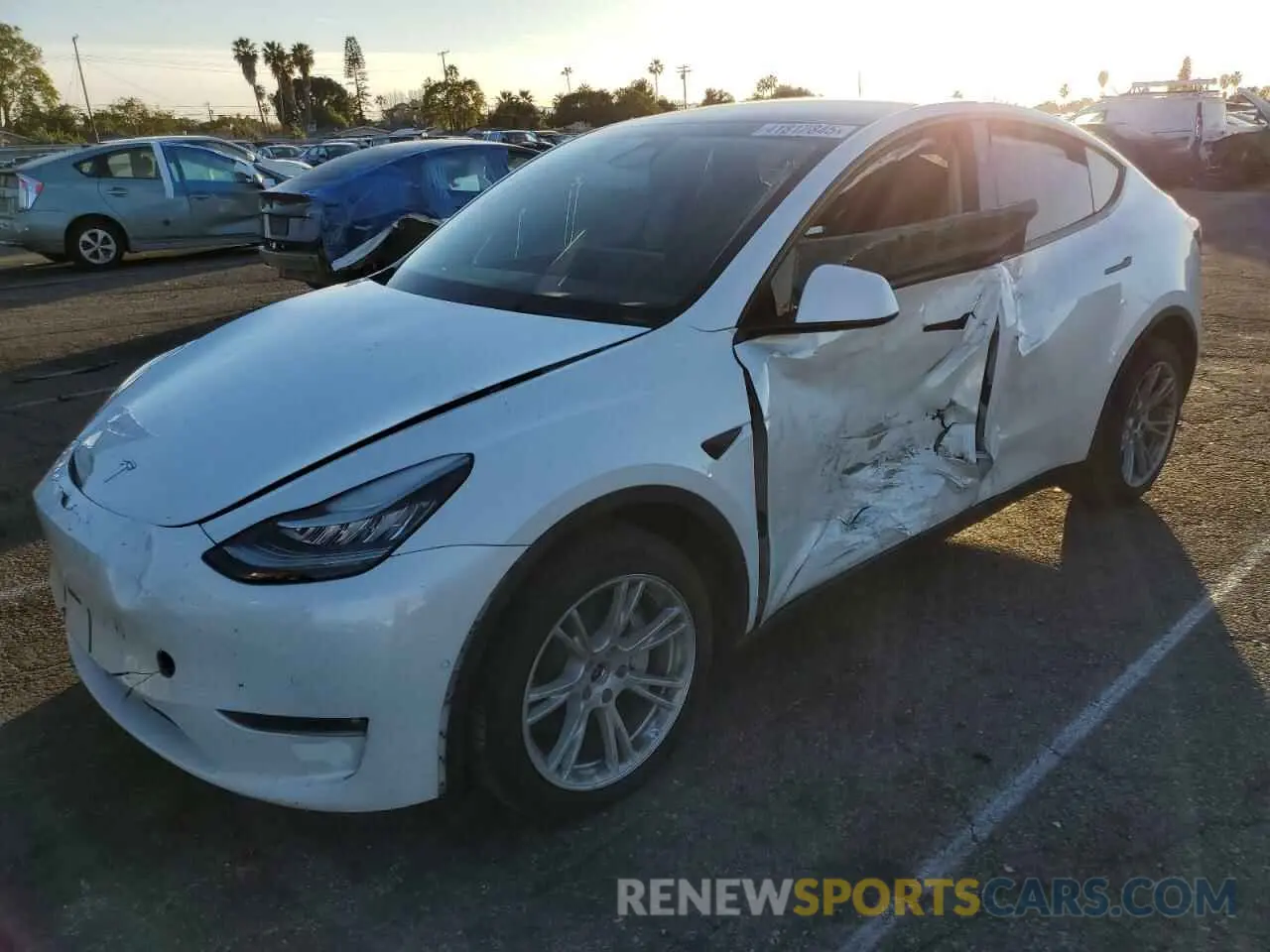 1 Photograph of a damaged car 7SAYGDEE2PA144882 TESLA MODEL Y 2023