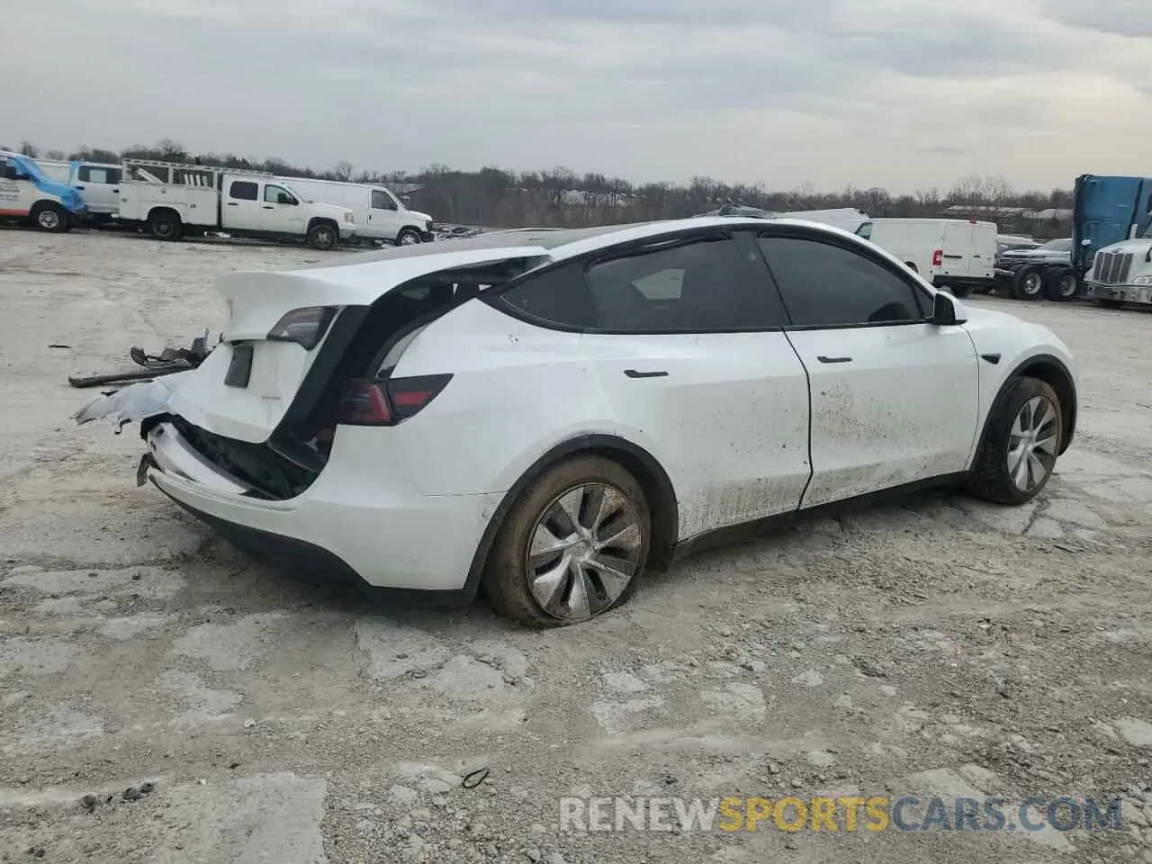 3 Photograph of a damaged car 7SAYGDEE2PA145160 TESLA MODEL Y 2023
