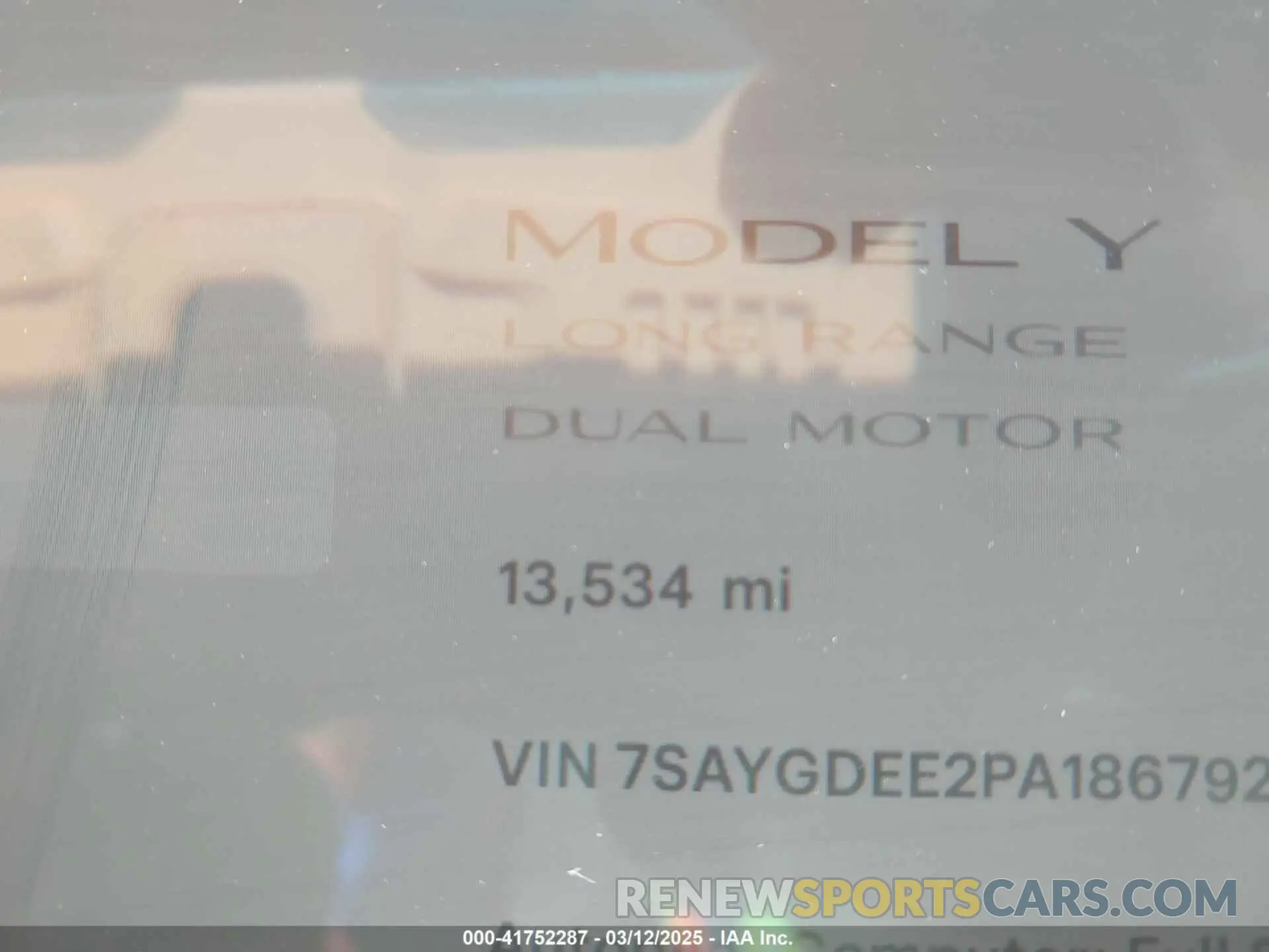 15 Фотография поврежденного автомобиля 7SAYGDEE2PA186792 TESLA MODEL Y 2023