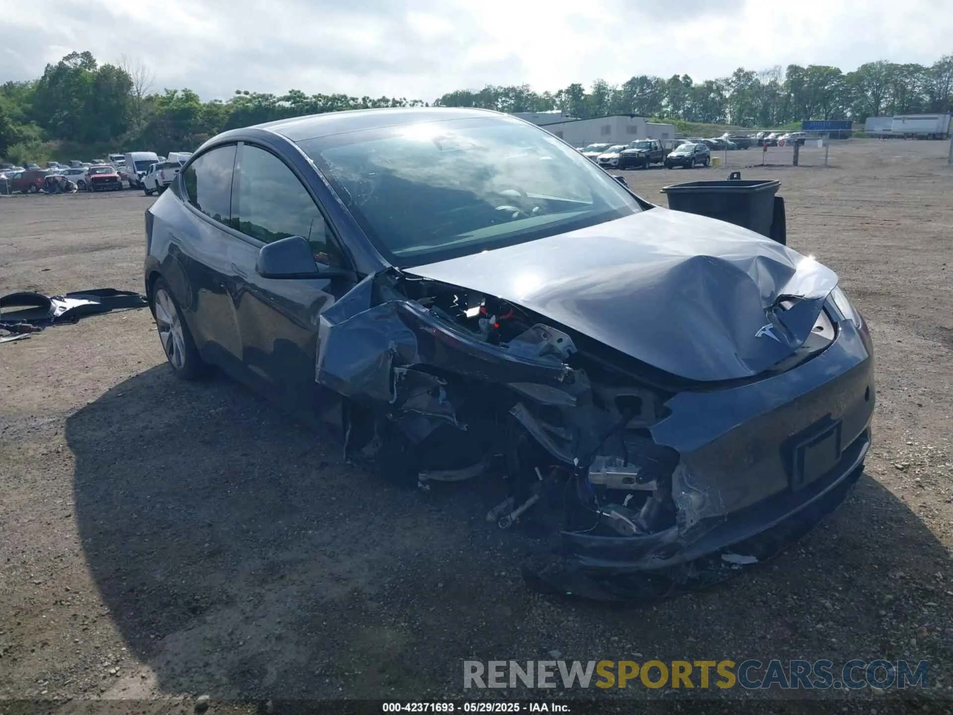 1 Фотография поврежденного автомобиля 7SAYGDEE2PA190227 TESLA MODEL Y 2023