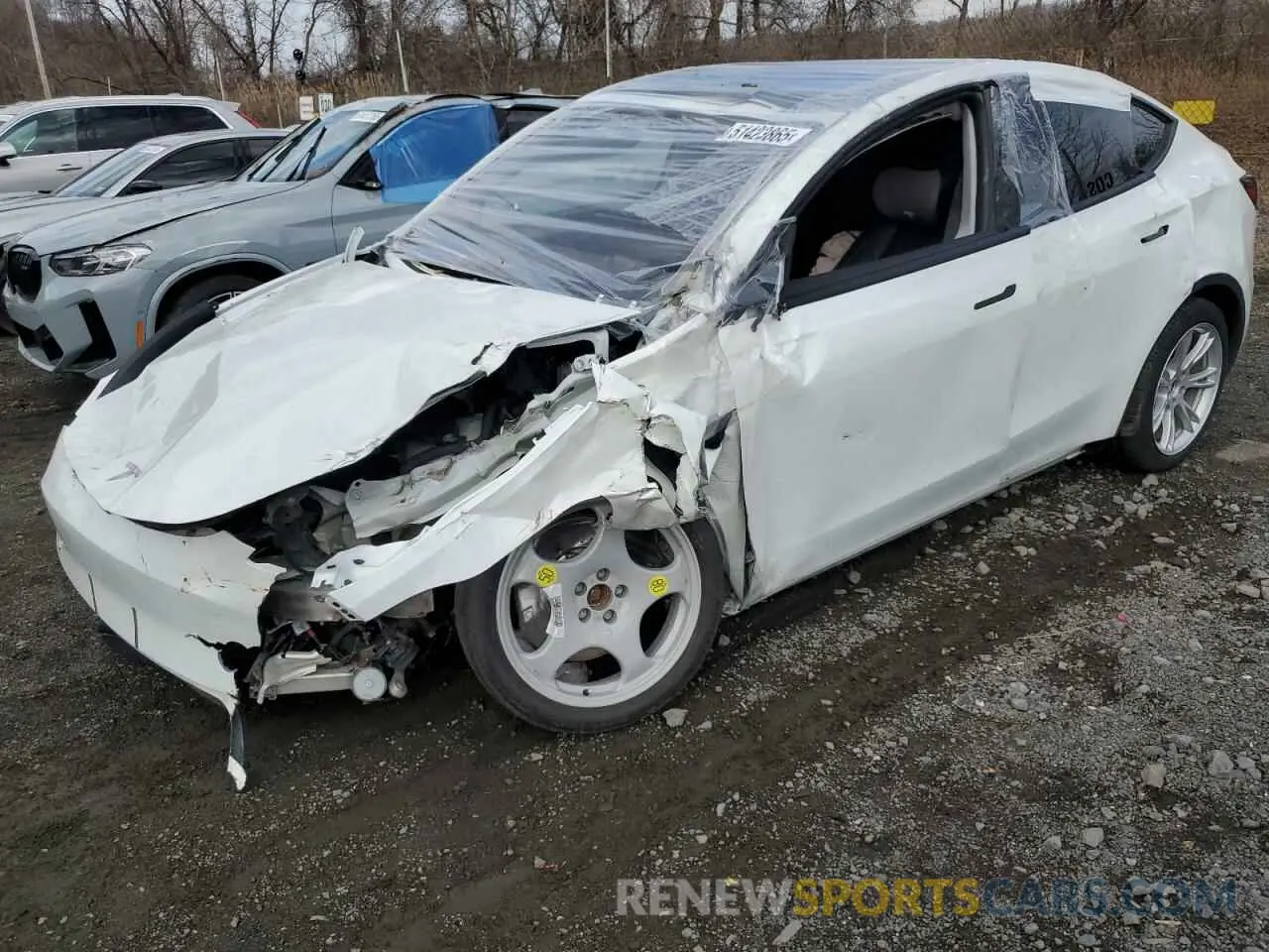 1 Photograph of a damaged car 7SAYGDEE2PA207351 TESLA MODEL Y 2023