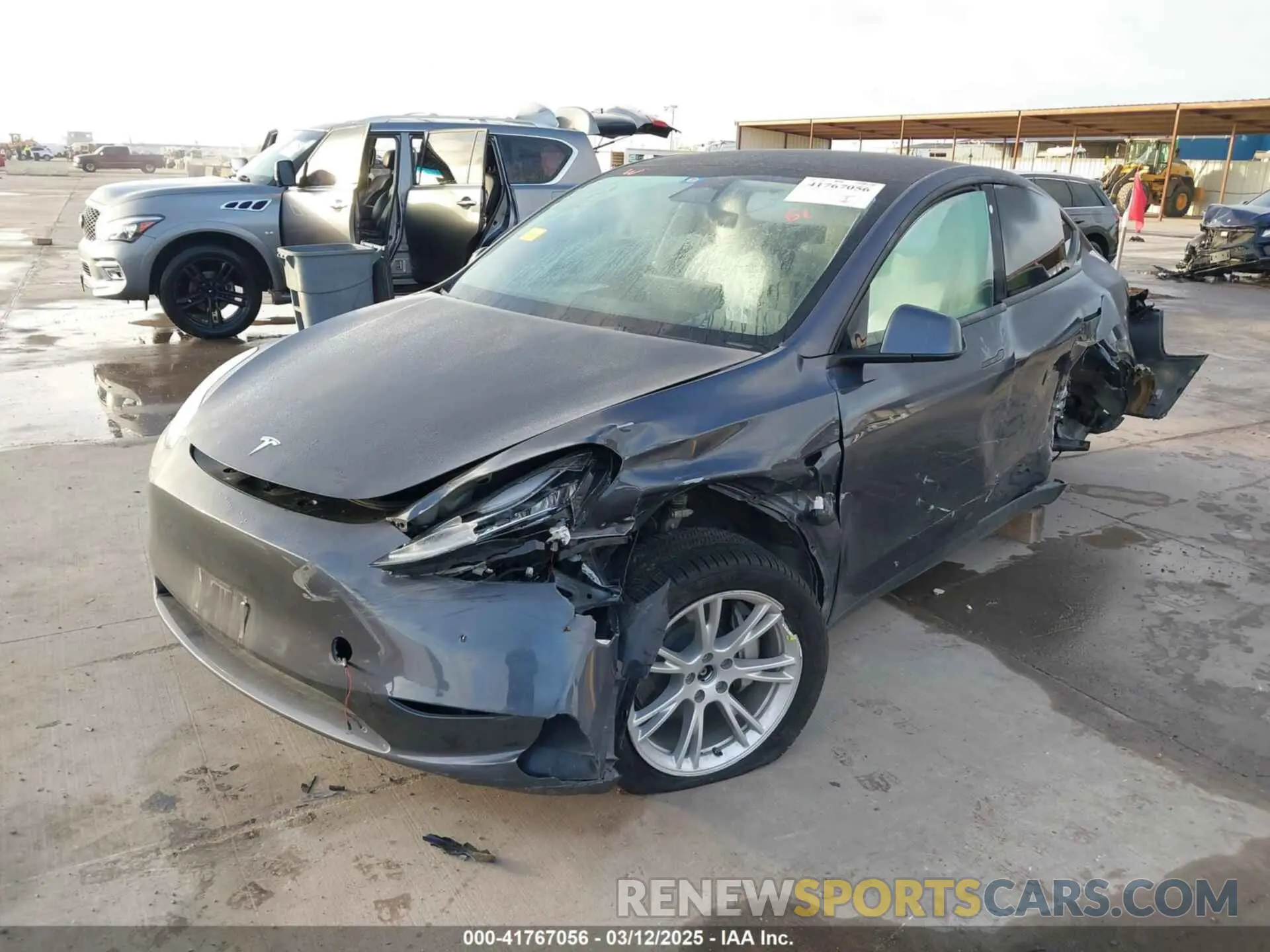 2 Photograph of a damaged car 7SAYGDEE2PF609969 TESLA MODEL Y 2023