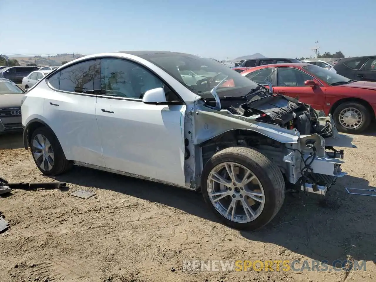 4 Фотография поврежденного автомобиля 7SAYGDEE2PF624603 TESLA MODEL Y 2023