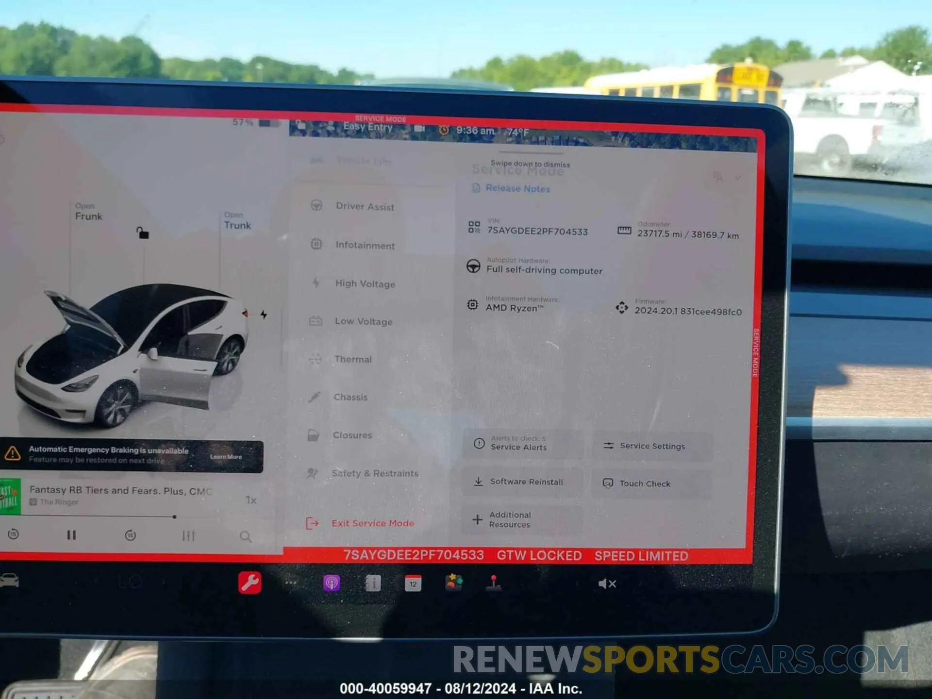 18 Фотография поврежденного автомобиля 7SAYGDEE2PF704533 TESLA MODEL Y 2023