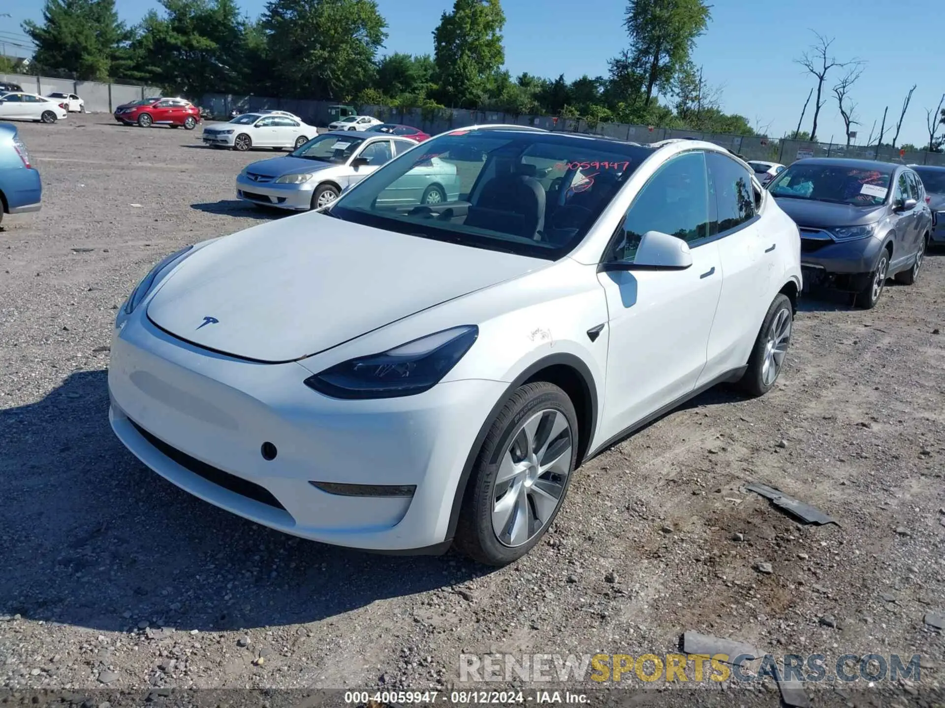 2 Фотография поврежденного автомобиля 7SAYGDEE2PF704533 TESLA MODEL Y 2023
