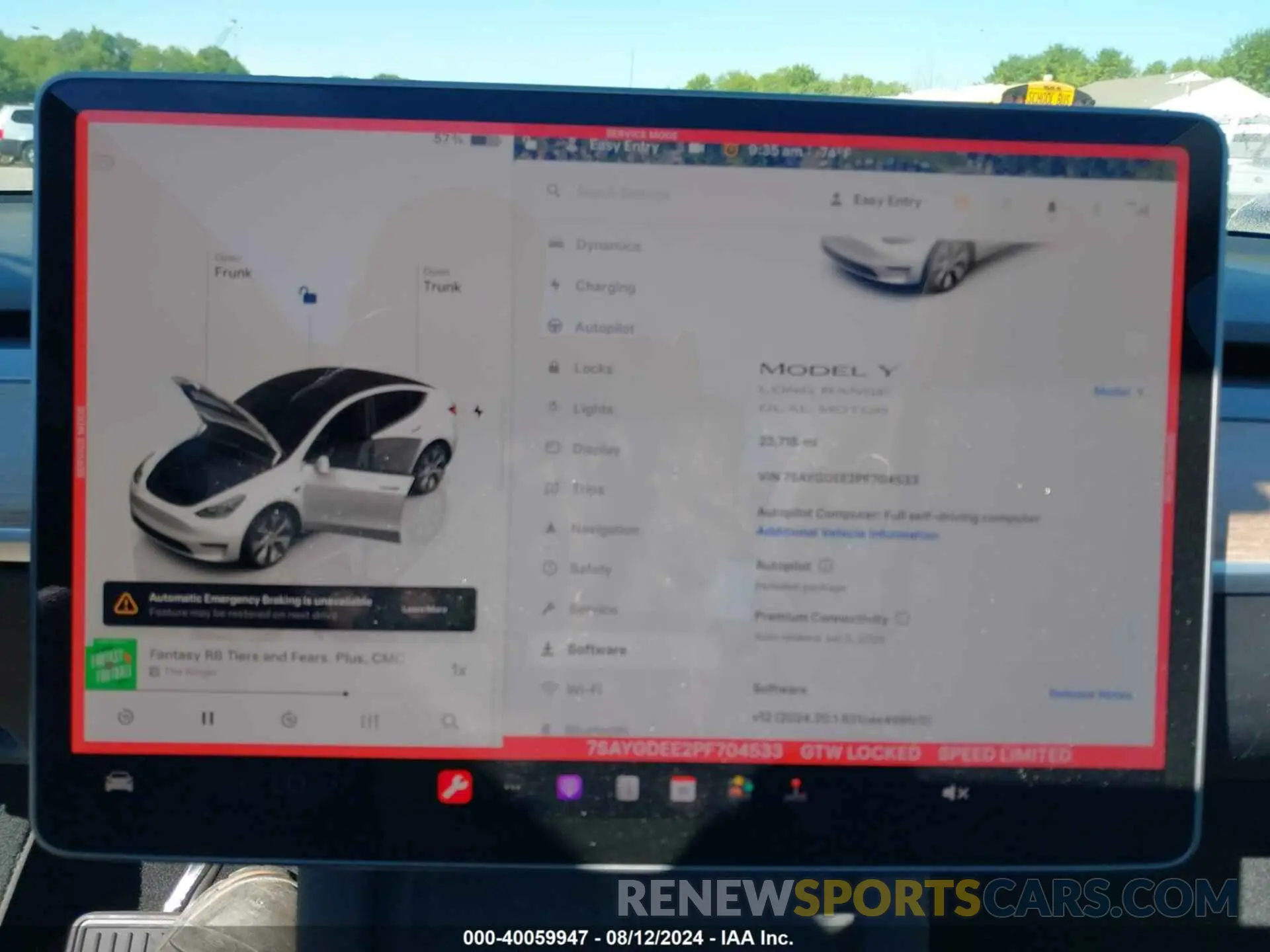 7 Фотография поврежденного автомобиля 7SAYGDEE2PF704533 TESLA MODEL Y 2023