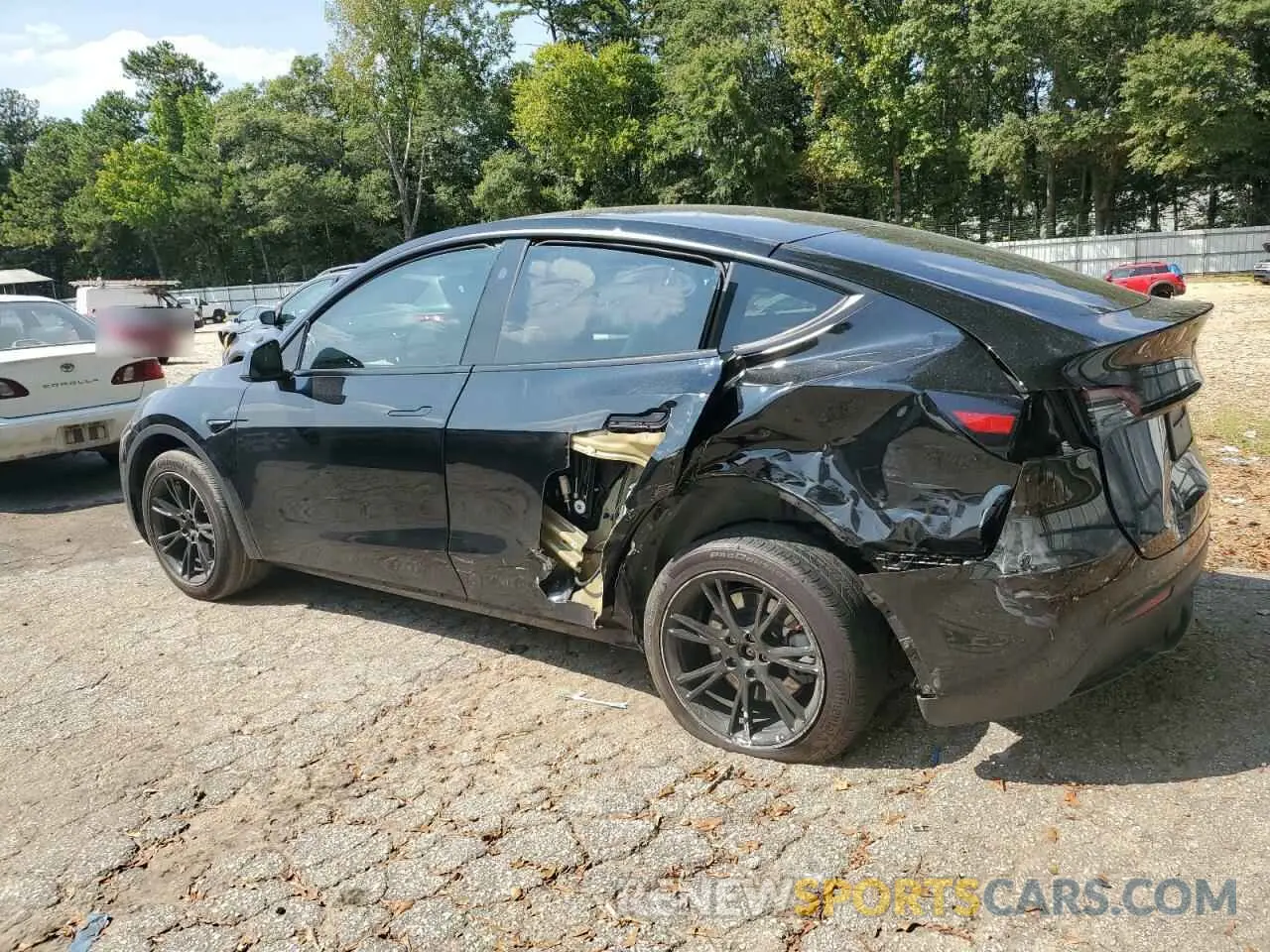 2 Фотография поврежденного автомобиля 7SAYGDEE2PF799661 TESLA MODEL Y 2023